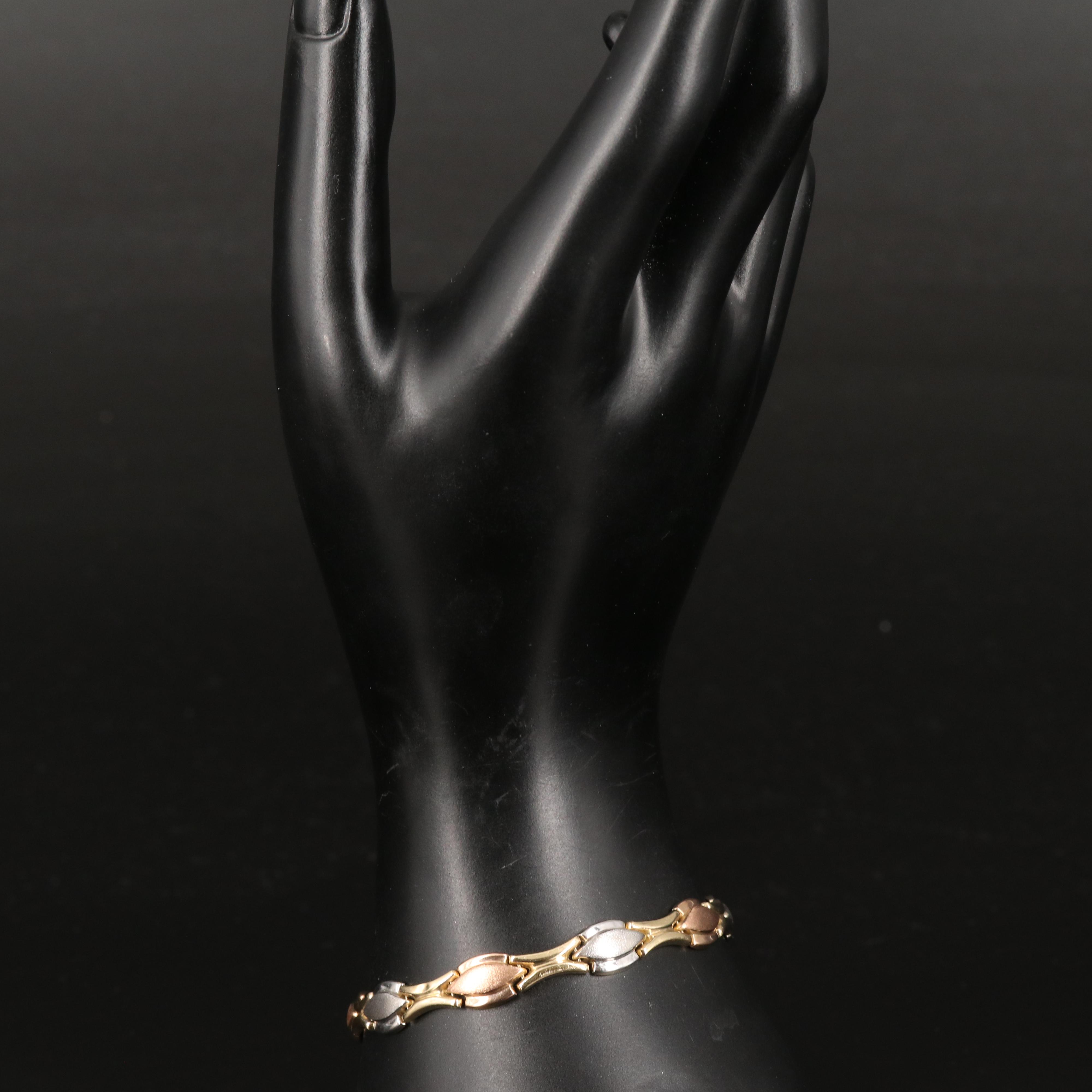 14K Tri-Color Bracelet