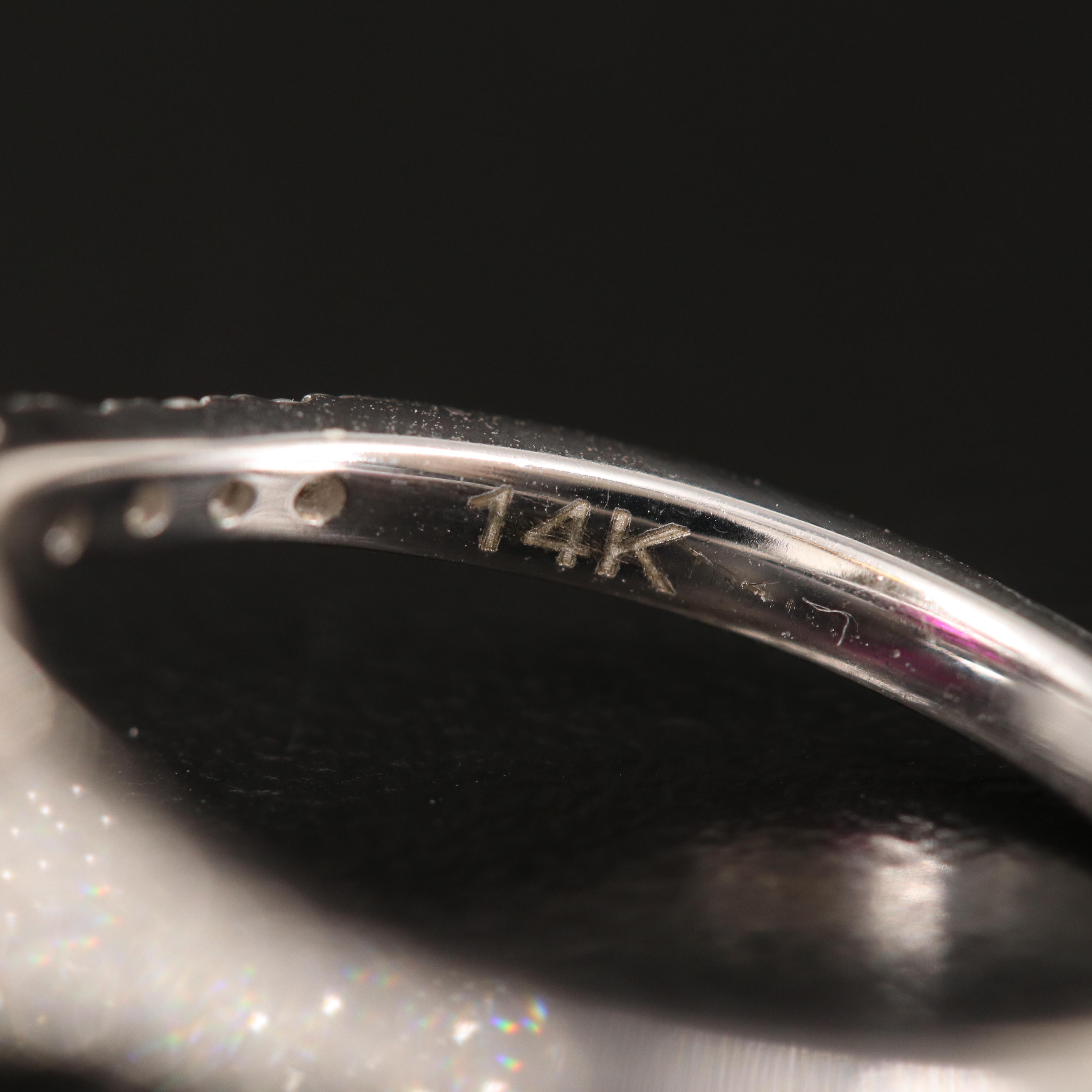 EFFY 14K 2.11 CT Ruby Ring with Diamond Halo with Branded Box