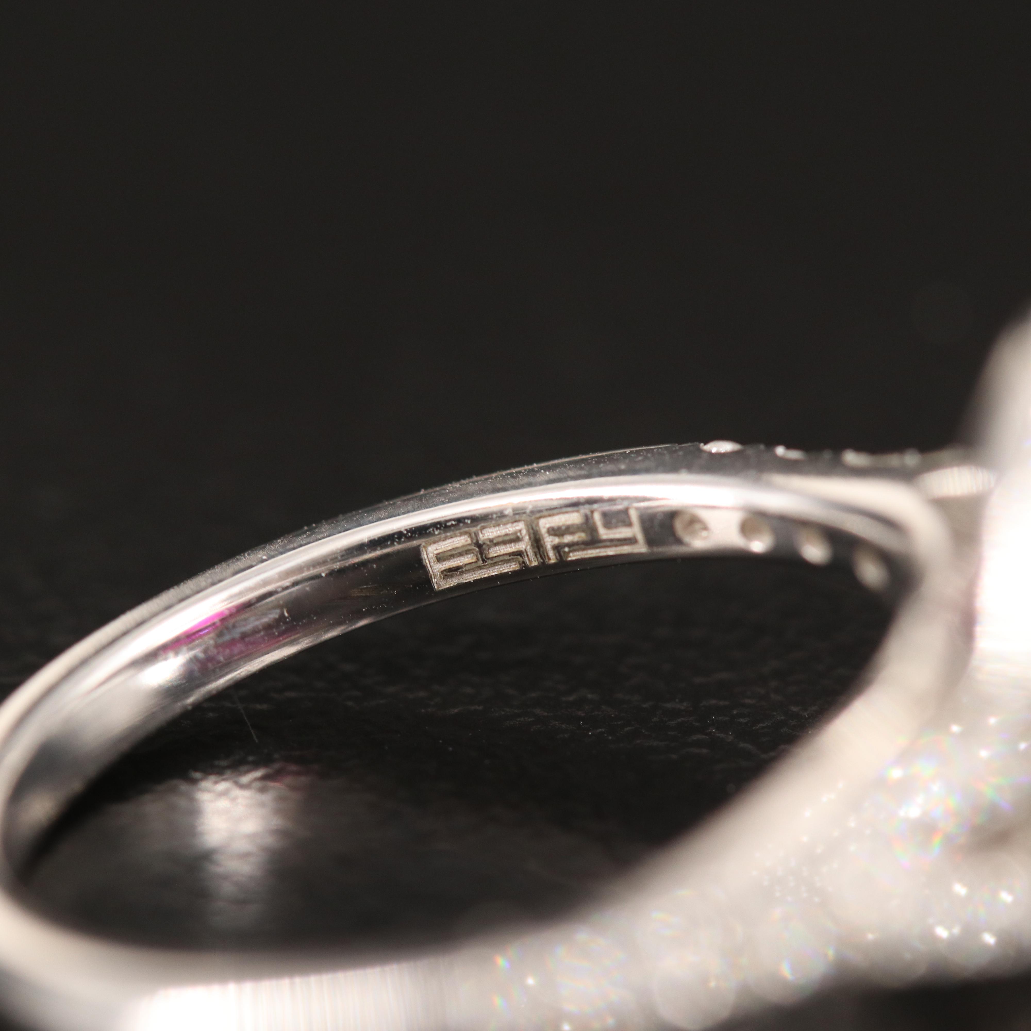 EFFY 14K 2.11 CT Ruby Ring with Diamond Halo with Branded Box