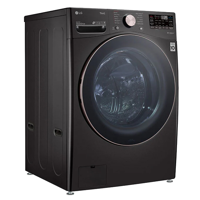 LG 4.5 Cu. Ft. Black Ultra Large Capacity Smart Wi-Fi Enabled Front Load Washer