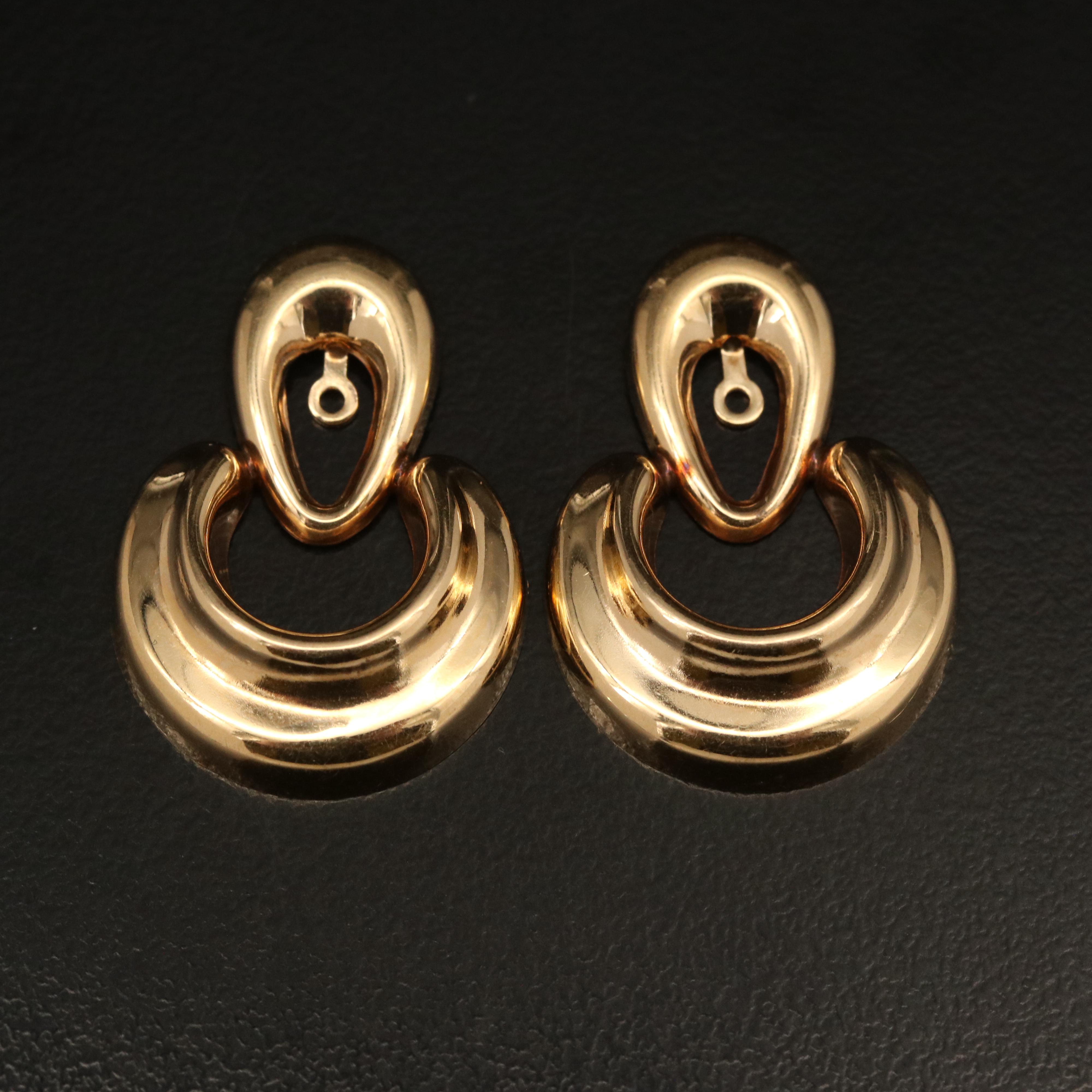 14K Door Knocker Earring Enhancers