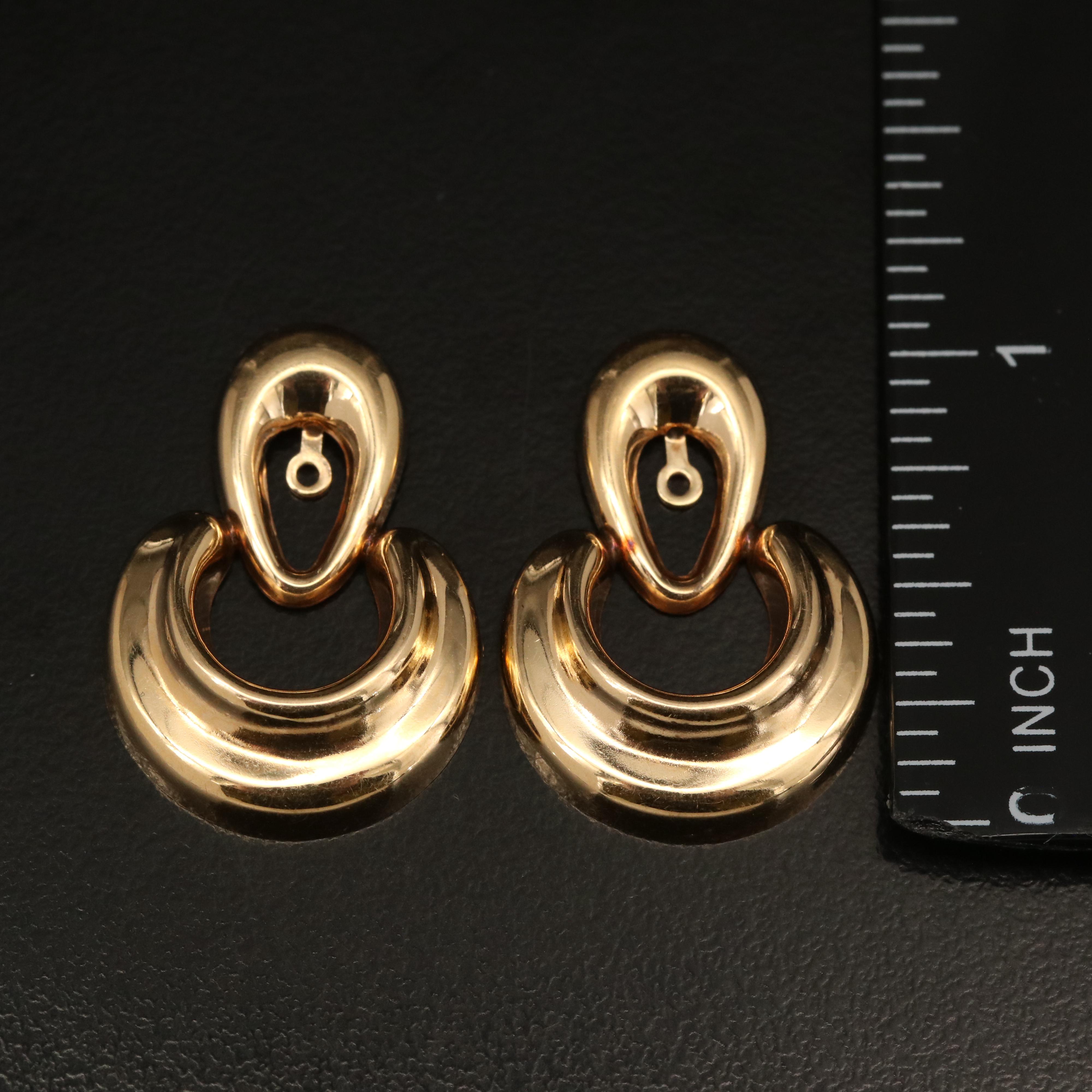 14K Door Knocker Earring Enhancers