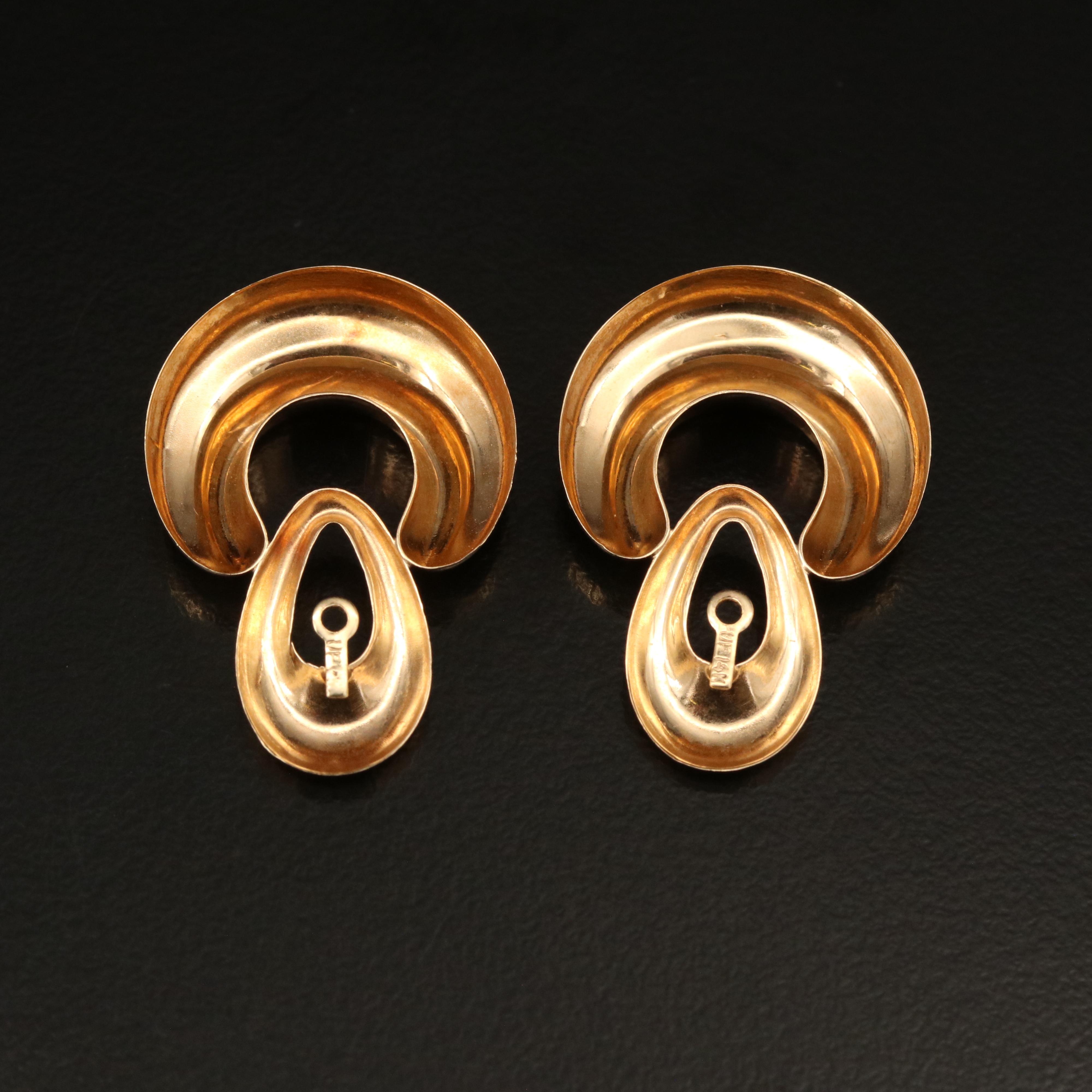 14K Door Knocker Earring Enhancers