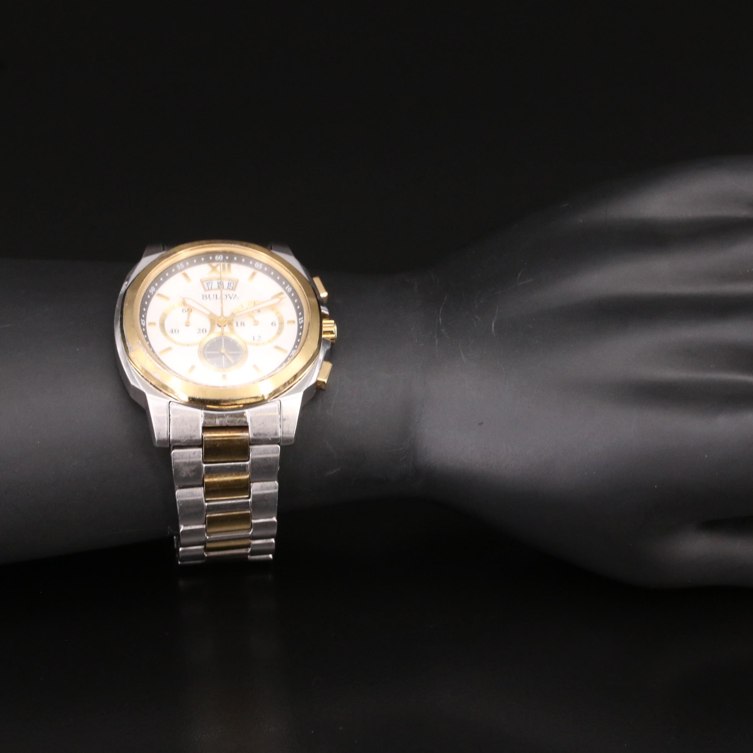 Bulova Two-Tone Chronograph Quartz Watch