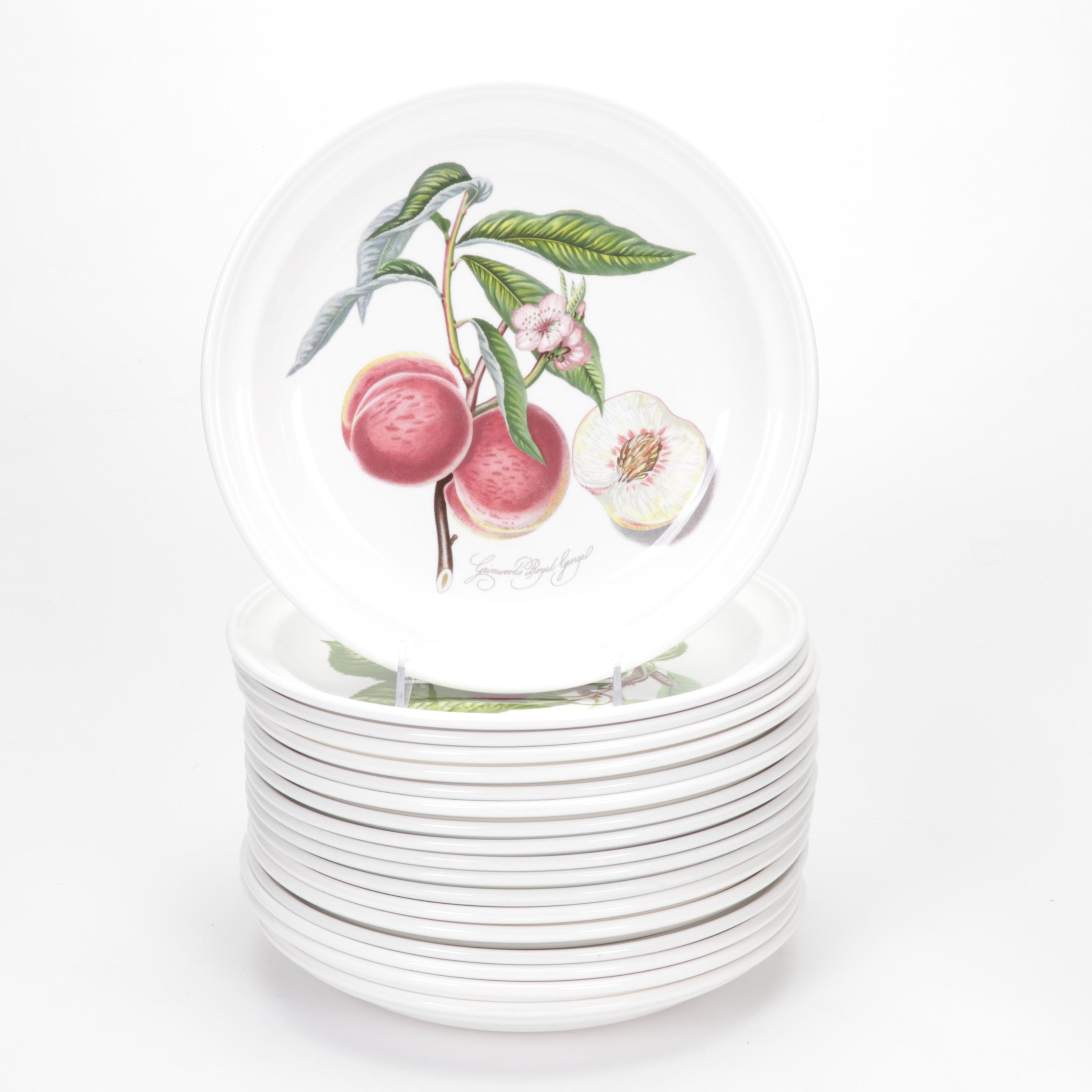 Portmeirion "Pomona" Ceramic Dinner Plates, Salad Plates, Soup Bowls, and More