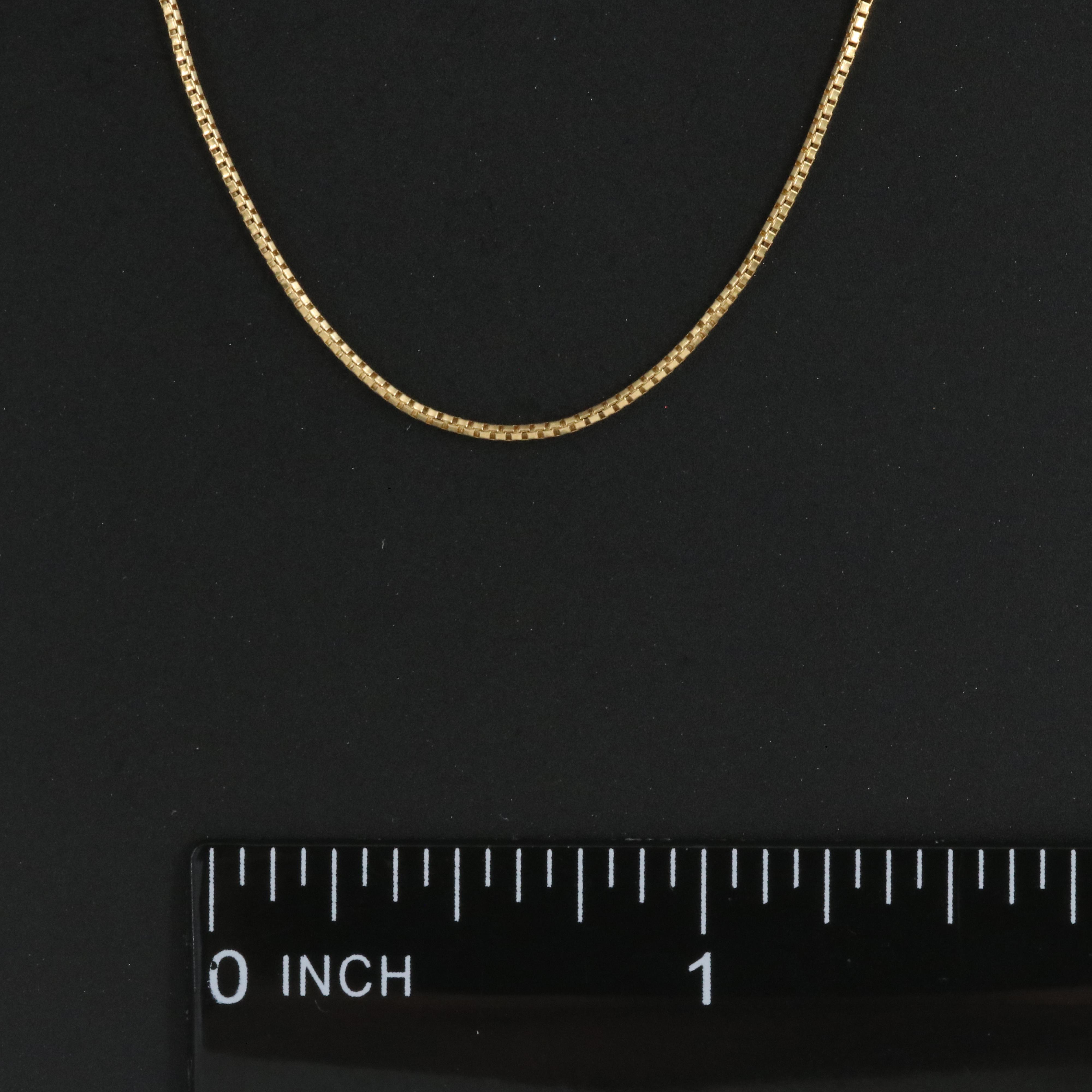 18K Box Chain Necklace
