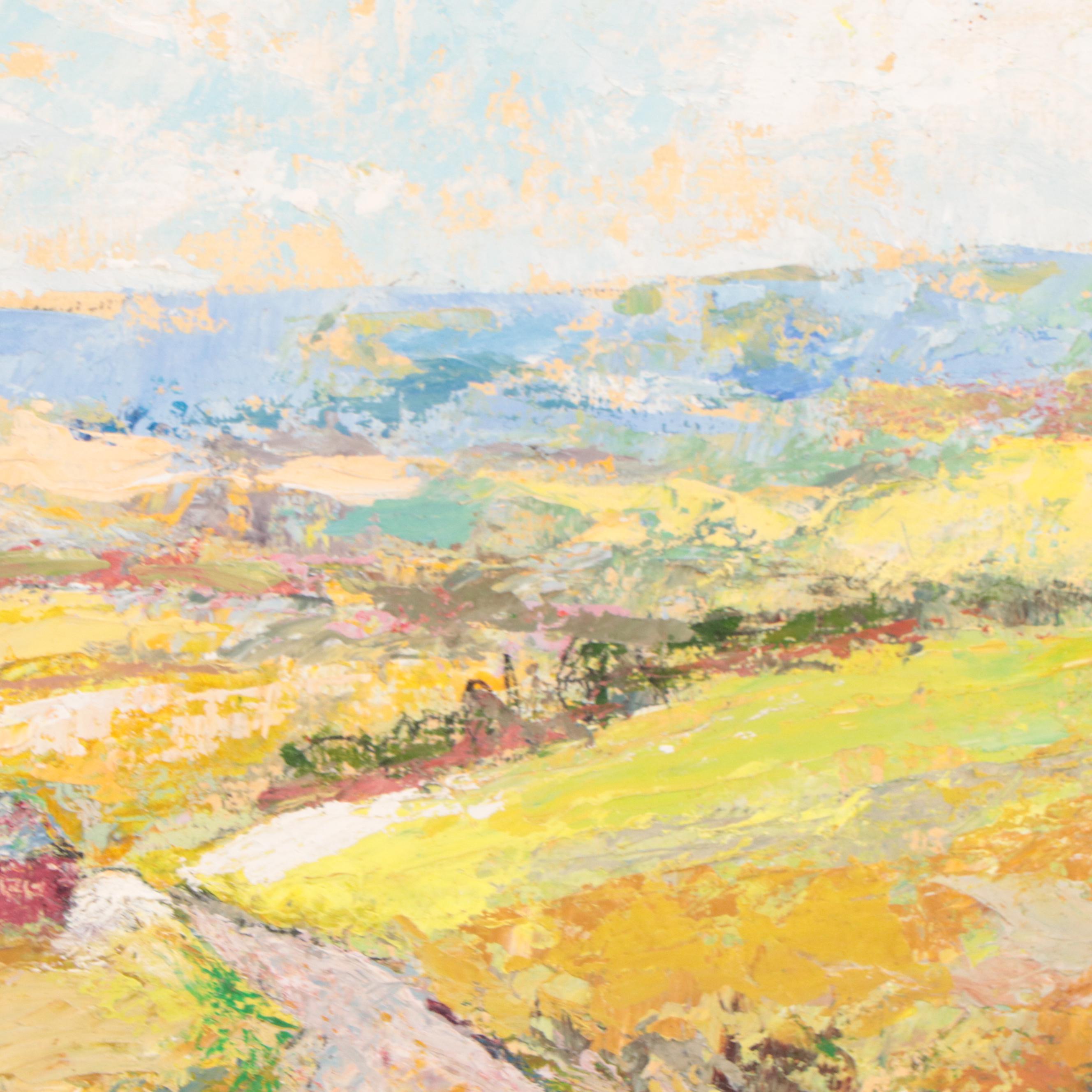 Oil Painting of Pastoral Landscape