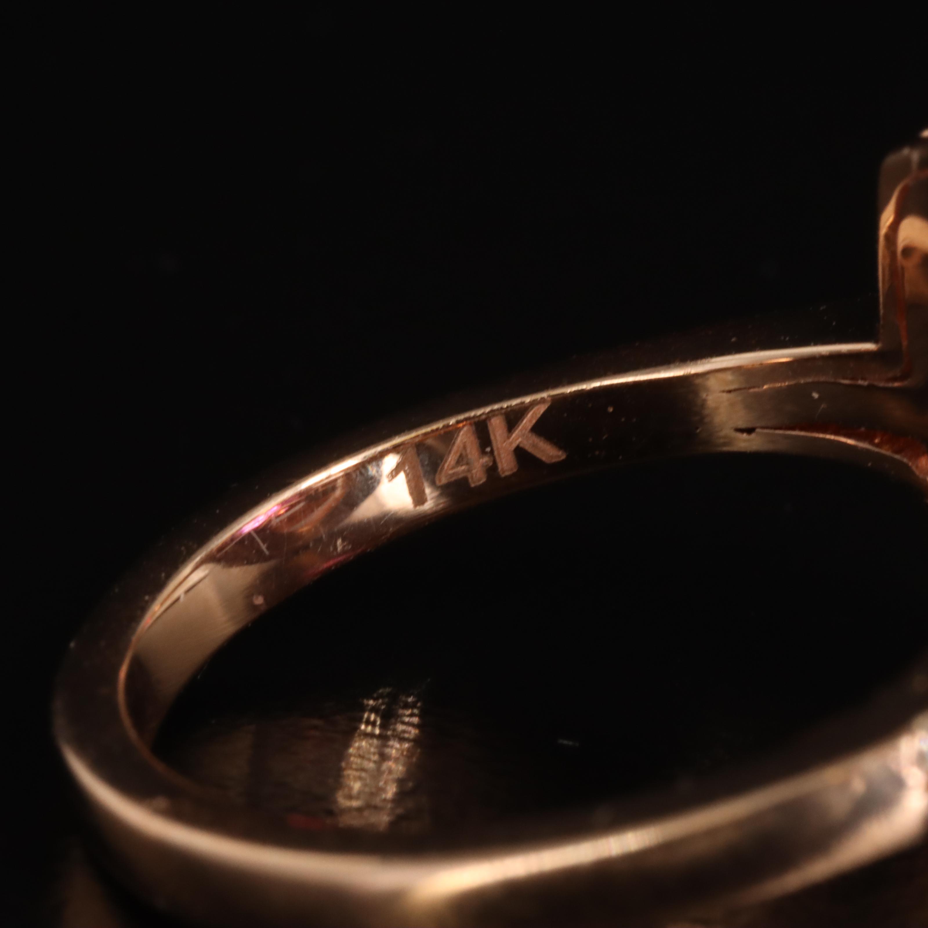 EFFY 14K Rose Gold Rhodolite Garnet and Diamond Ring