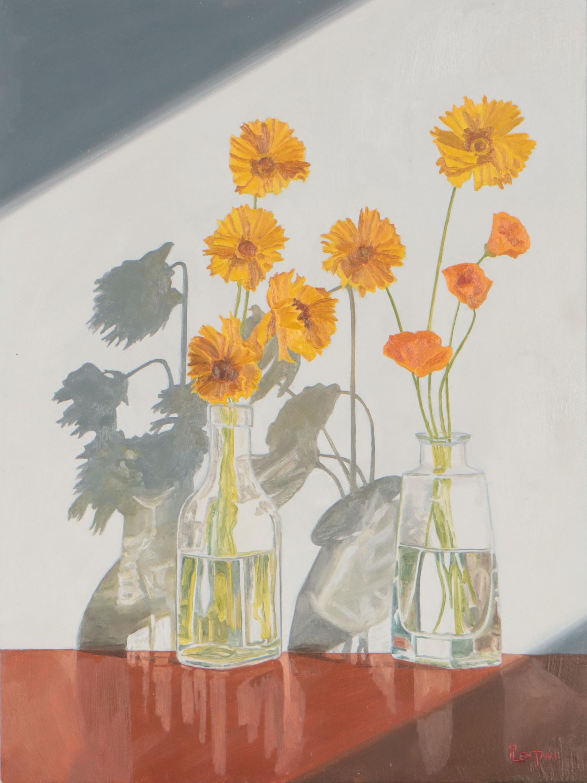 Peter Lentini Oil Painting "Frolic," 21st Century