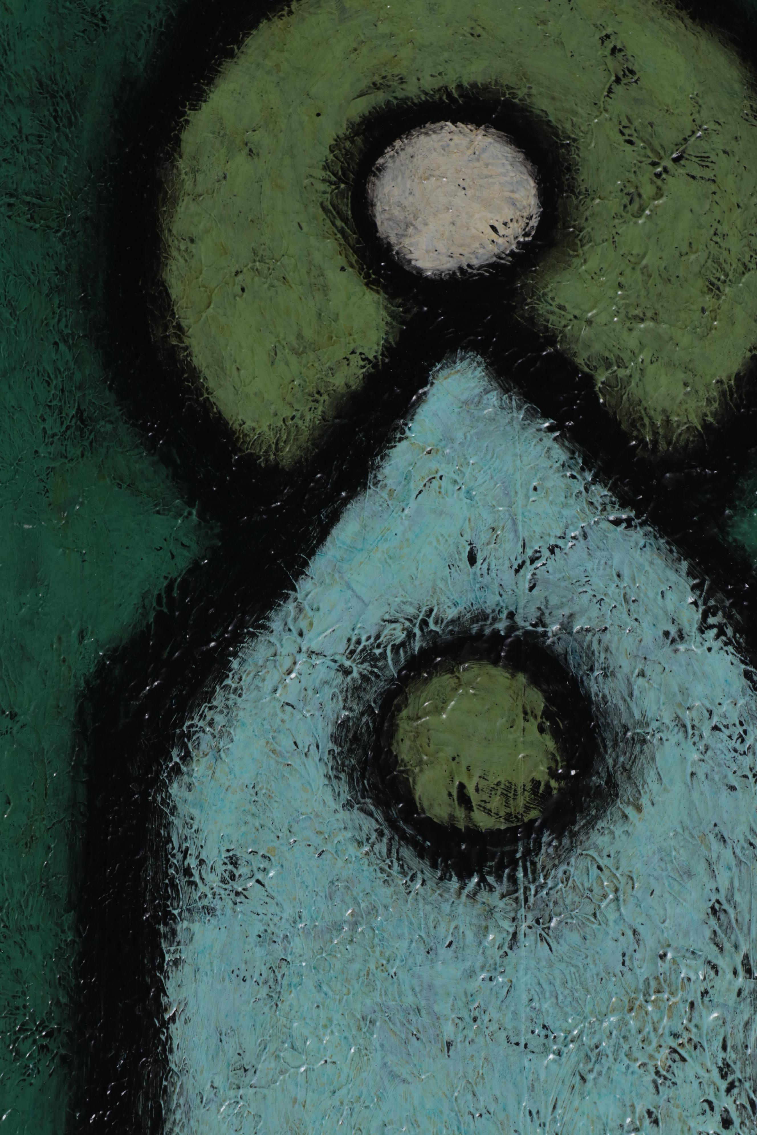 Teri Burnett Large-Scale Abstract Acrylic Painting "Gabe," 2010