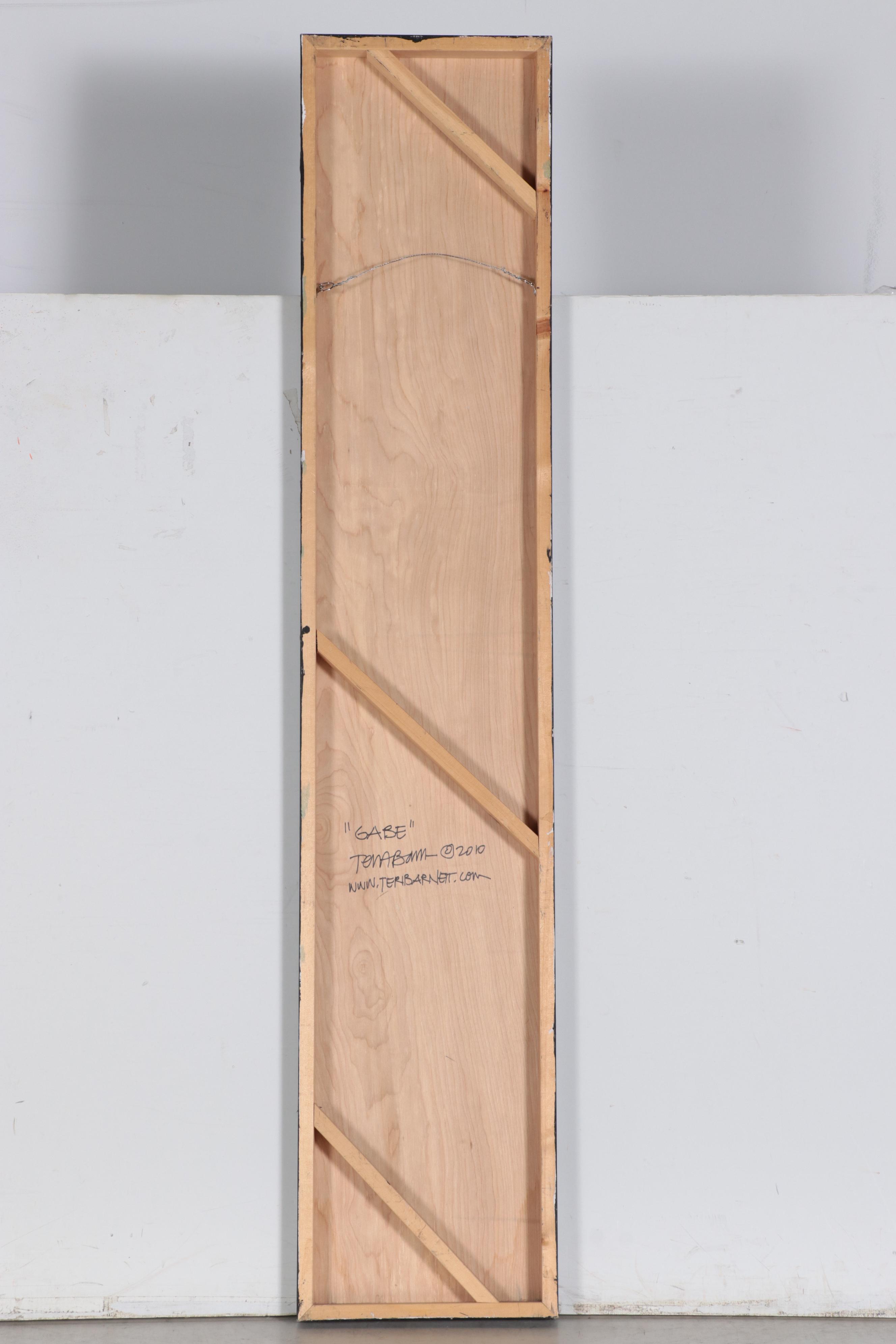 Teri Burnett Large-Scale Abstract Acrylic Painting "Gabe," 2010