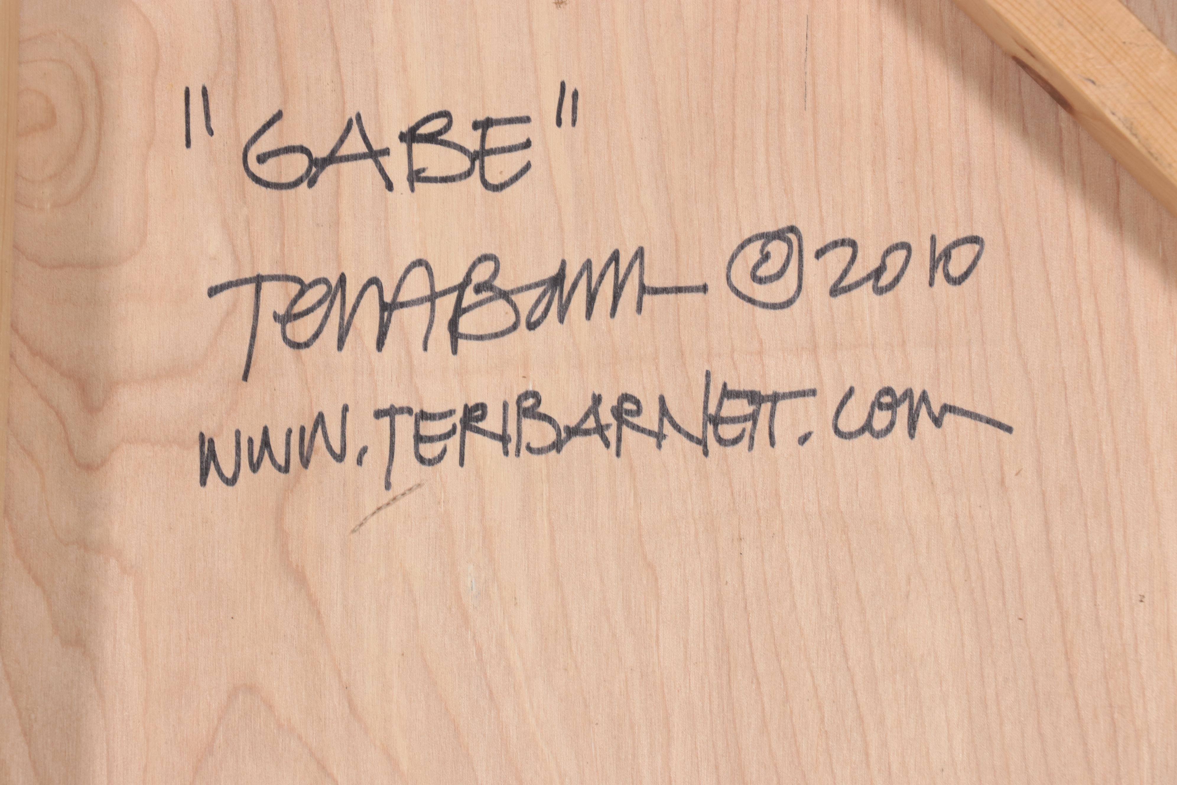 Teri Burnett Large-Scale Abstract Acrylic Painting "Gabe," 2010