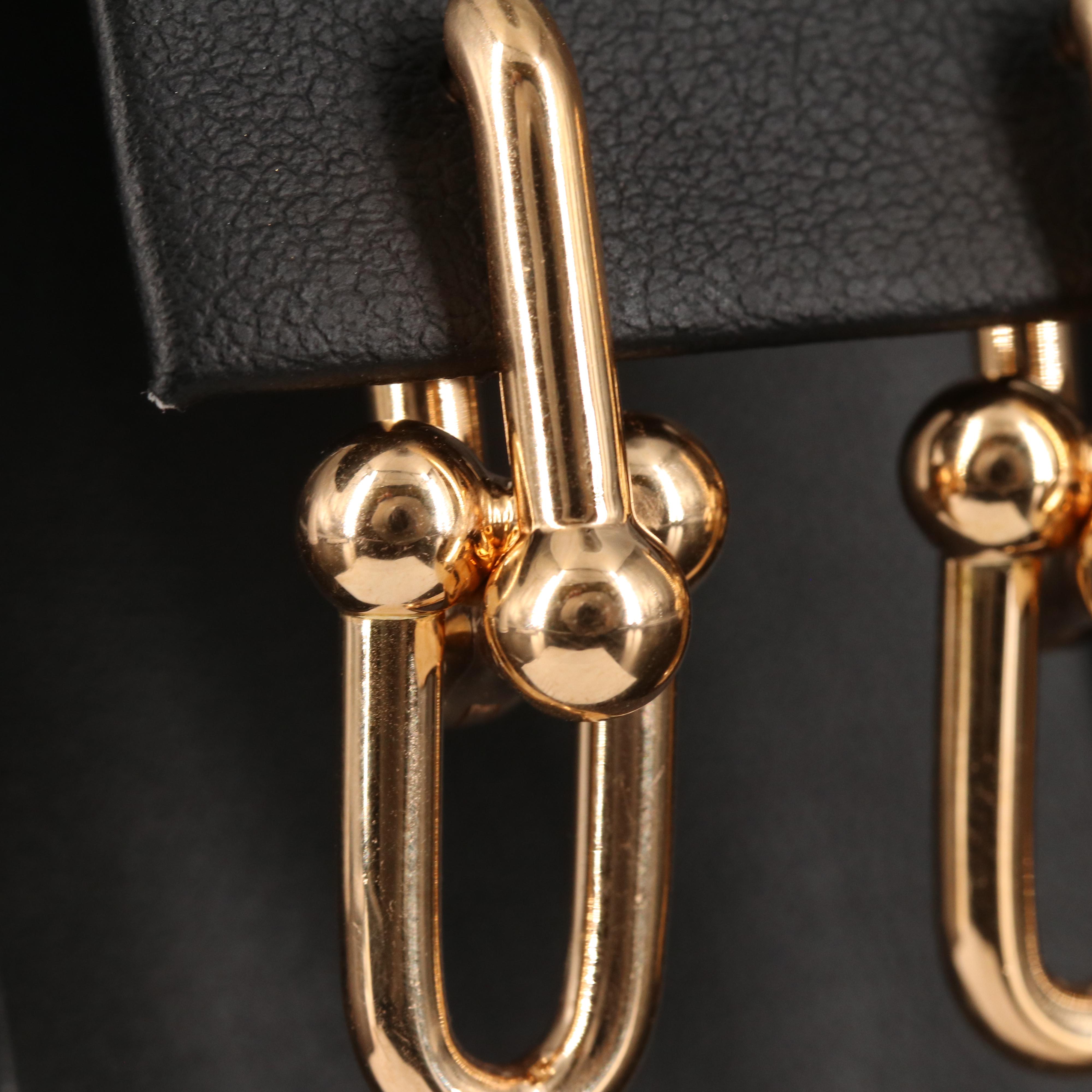 Tiffany & Co. "HardWear" 18K Rose Gold Link Earrings