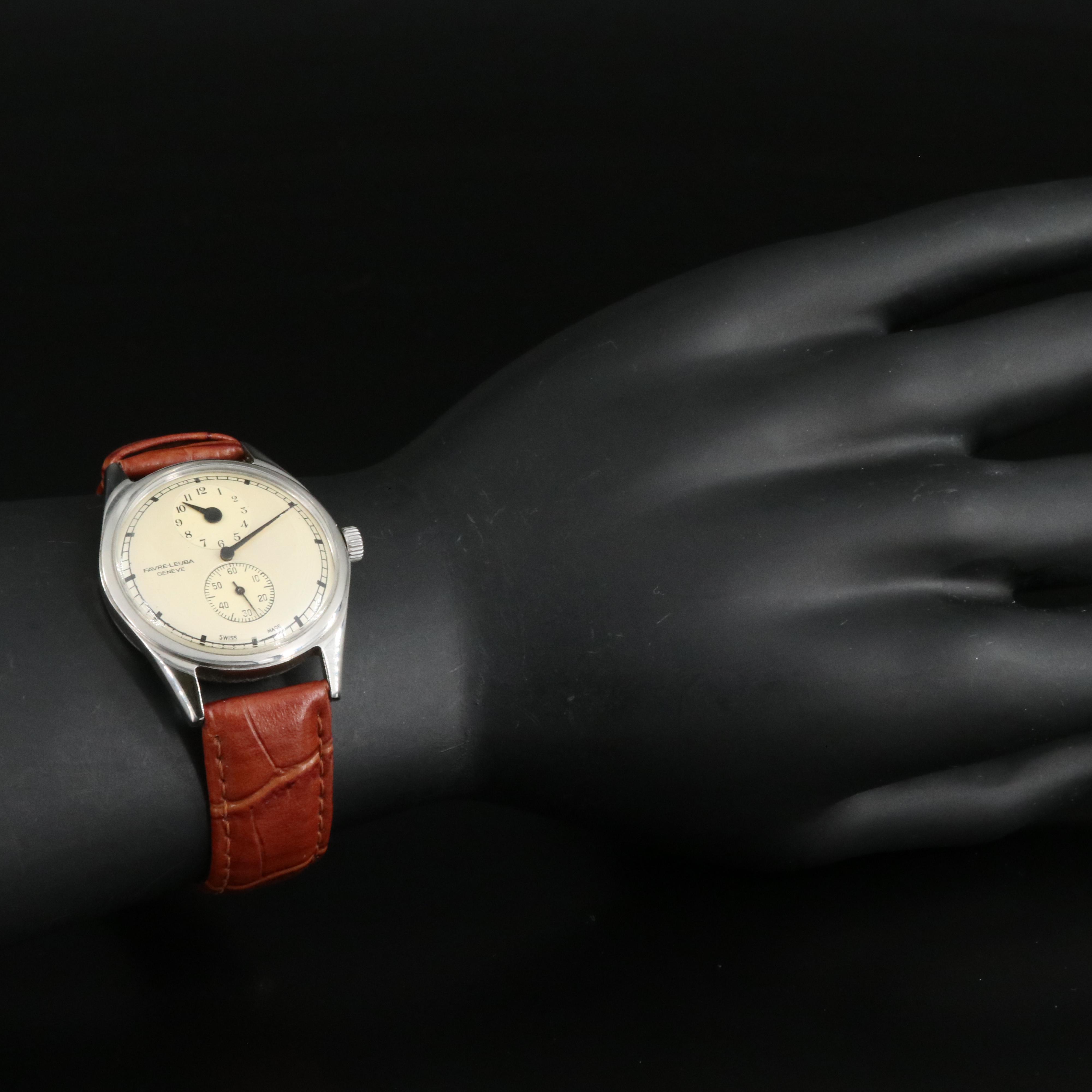 Vintage Favre - Leuba Regulator Stainless Steel Watch