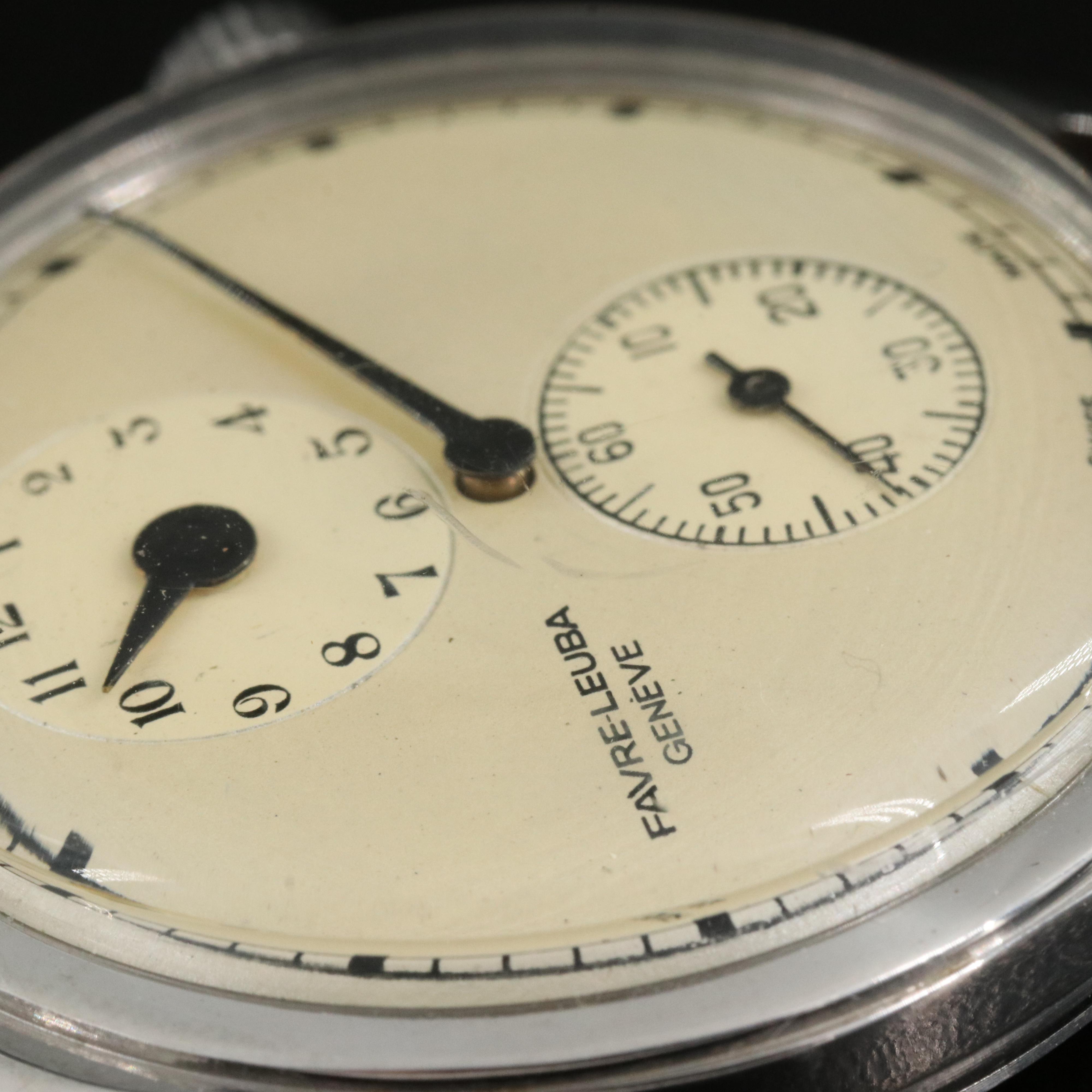 Vintage Favre - Leuba Regulator Stainless Steel Watch