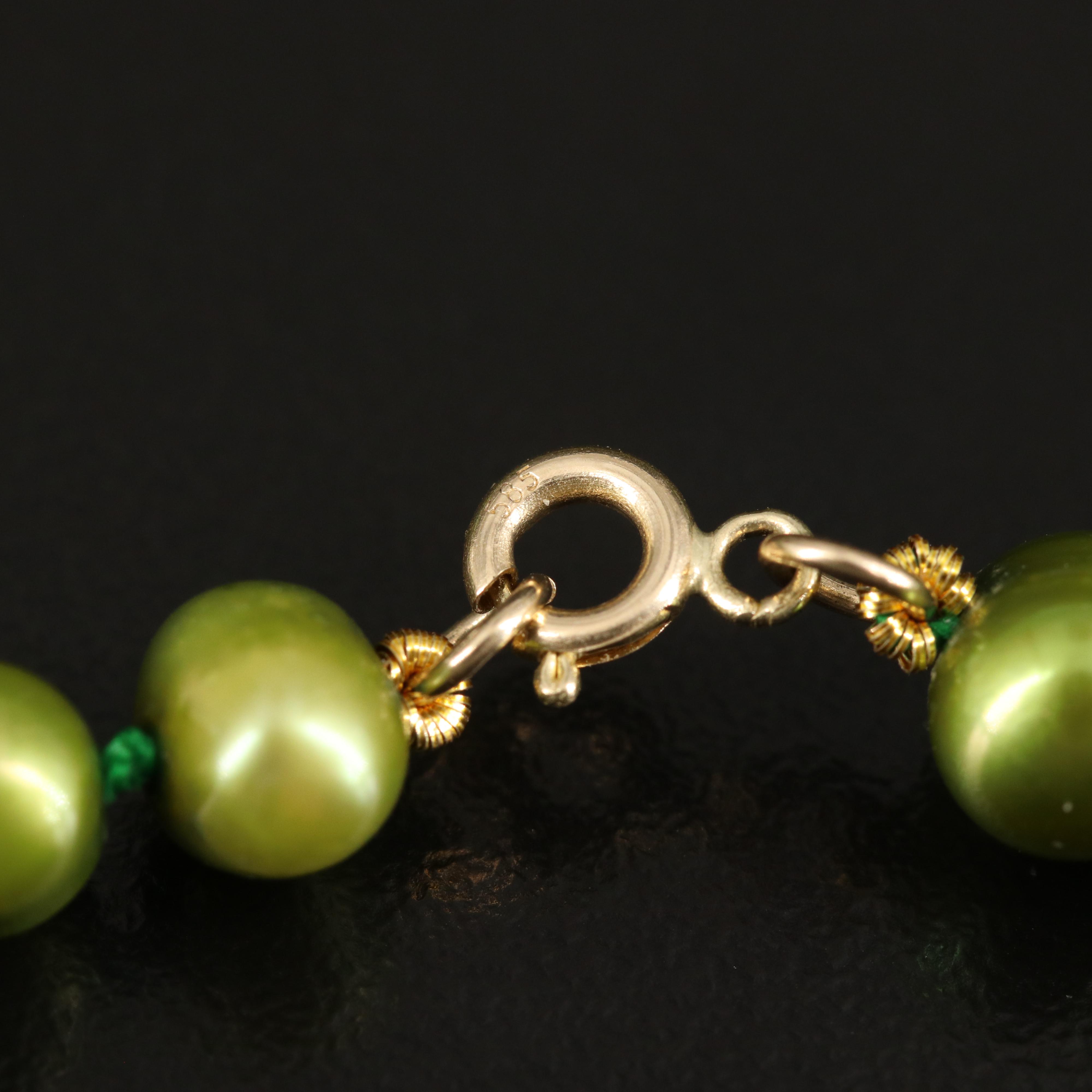 Pearl Necklace with 14K Clasp