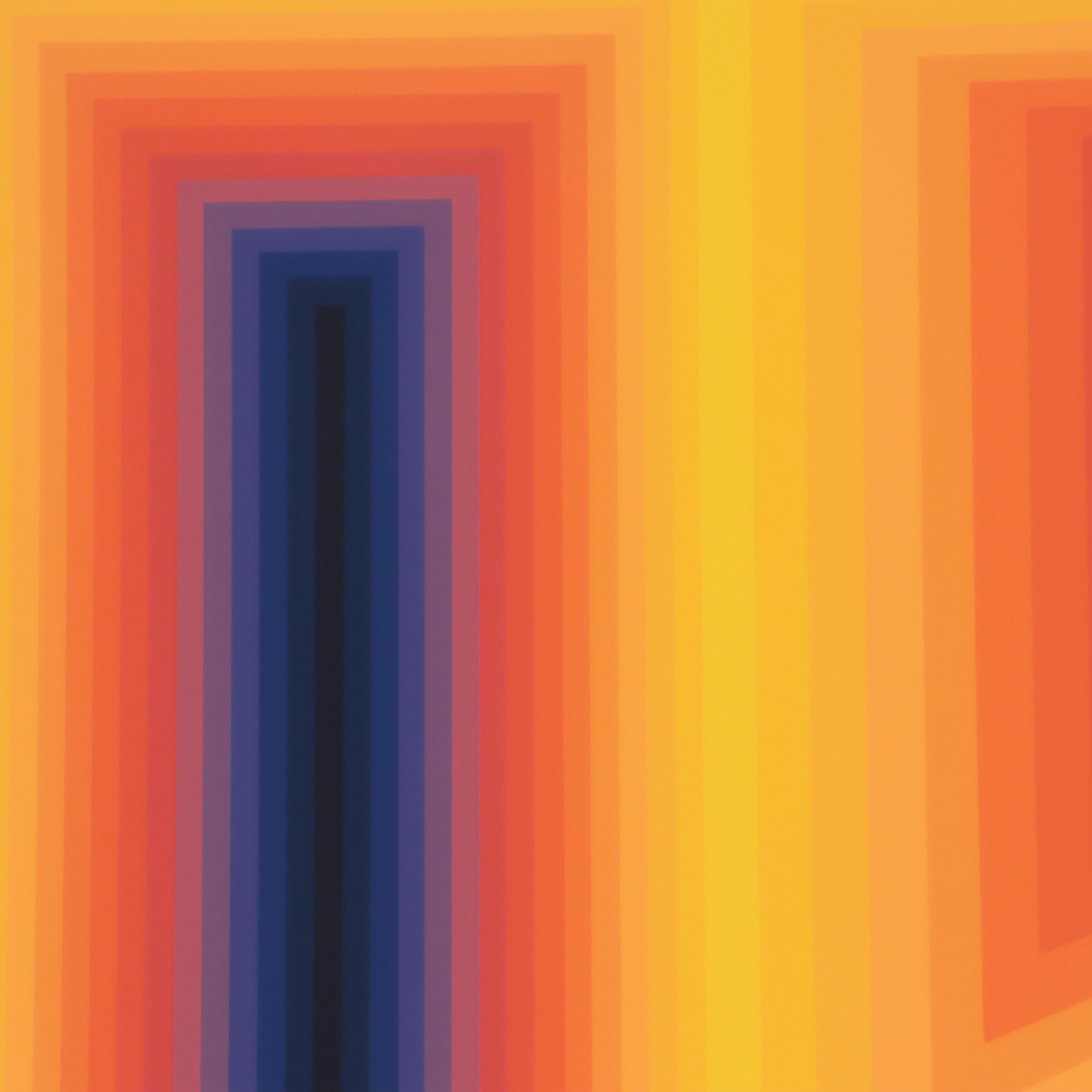 Jurgen Peters Serigraph "Lightning," 1978