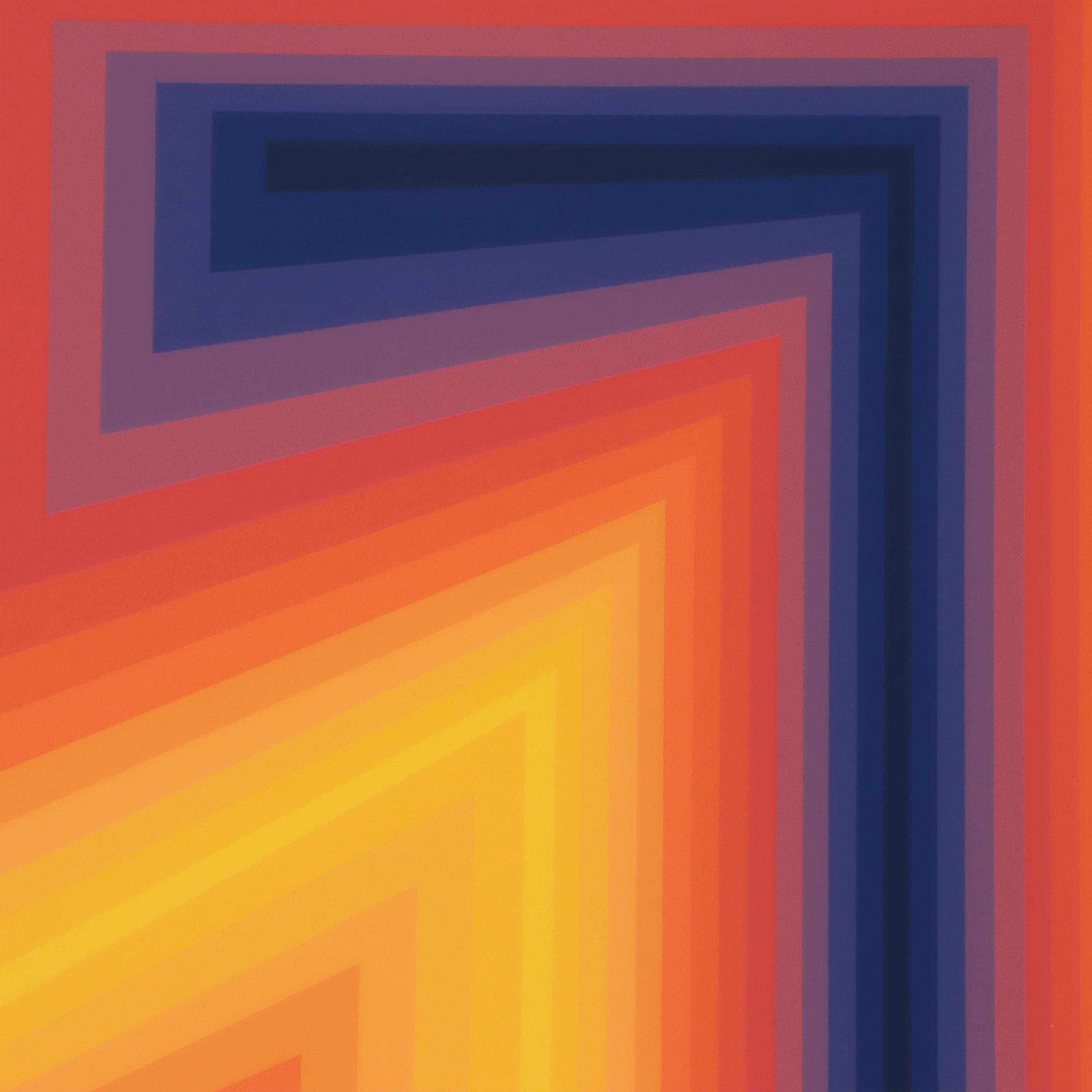 Jurgen Peters Serigraph "Lightning," 1978