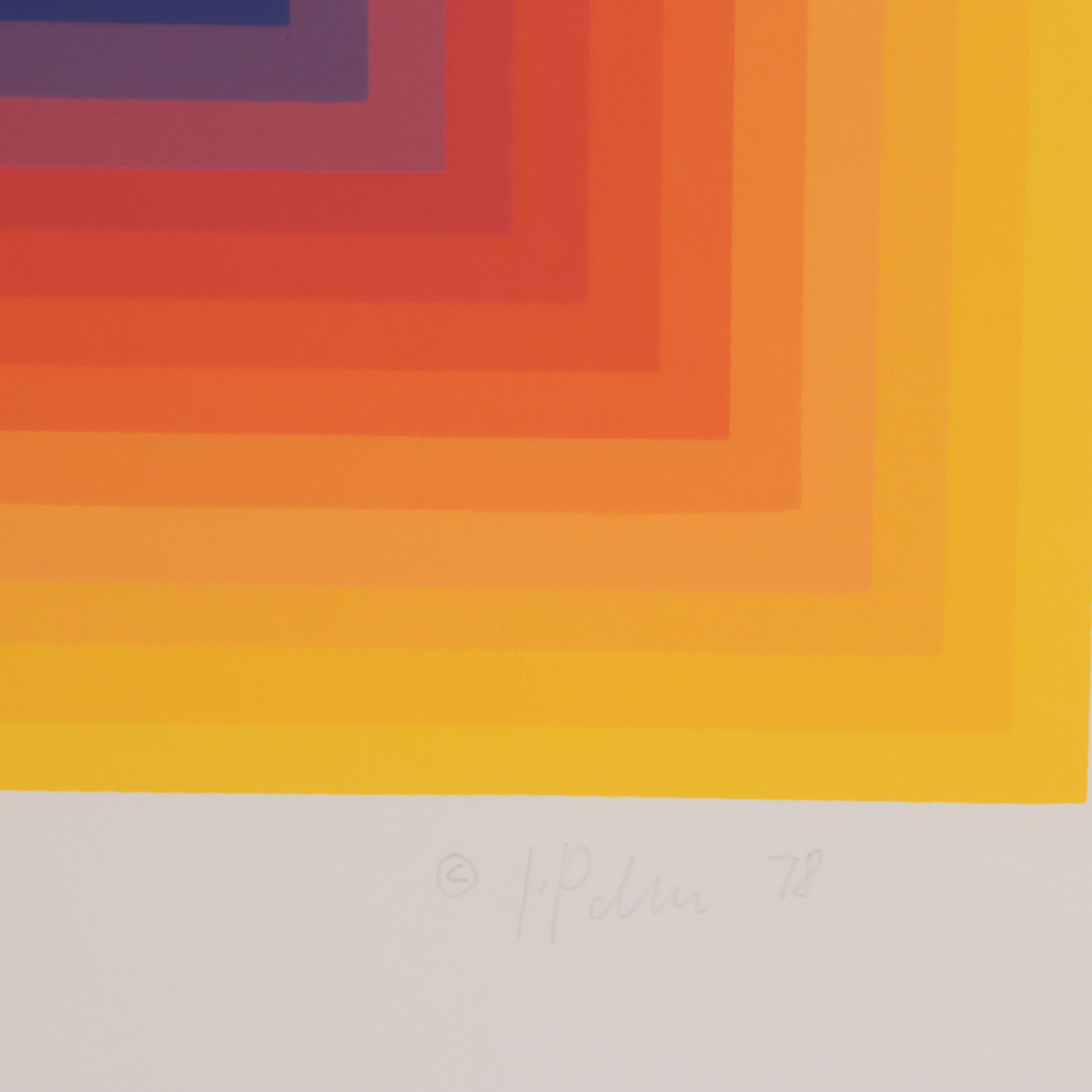 Jurgen Peters Serigraph "Lightning," 1978