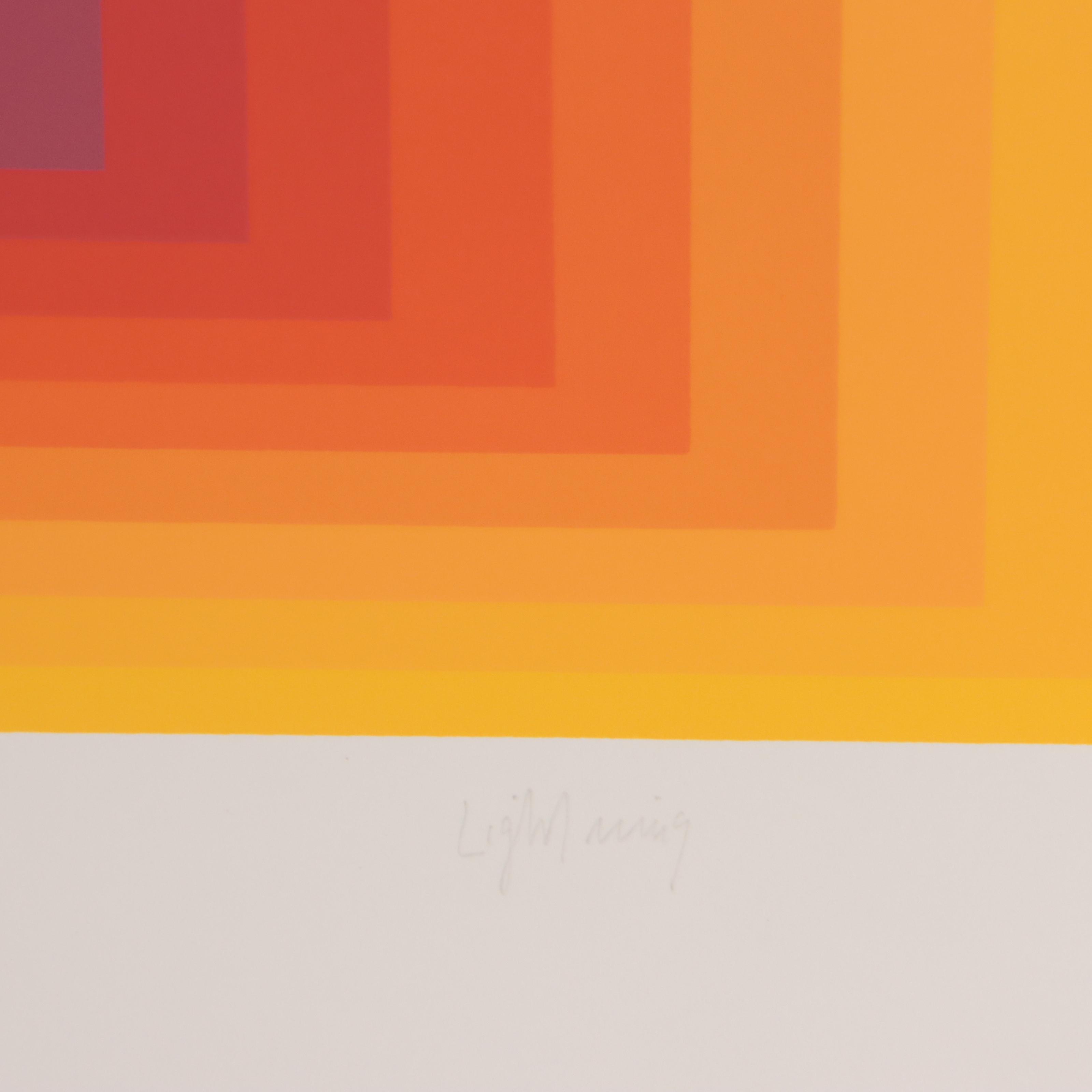 Jurgen Peters Serigraph "Lightning," 1978