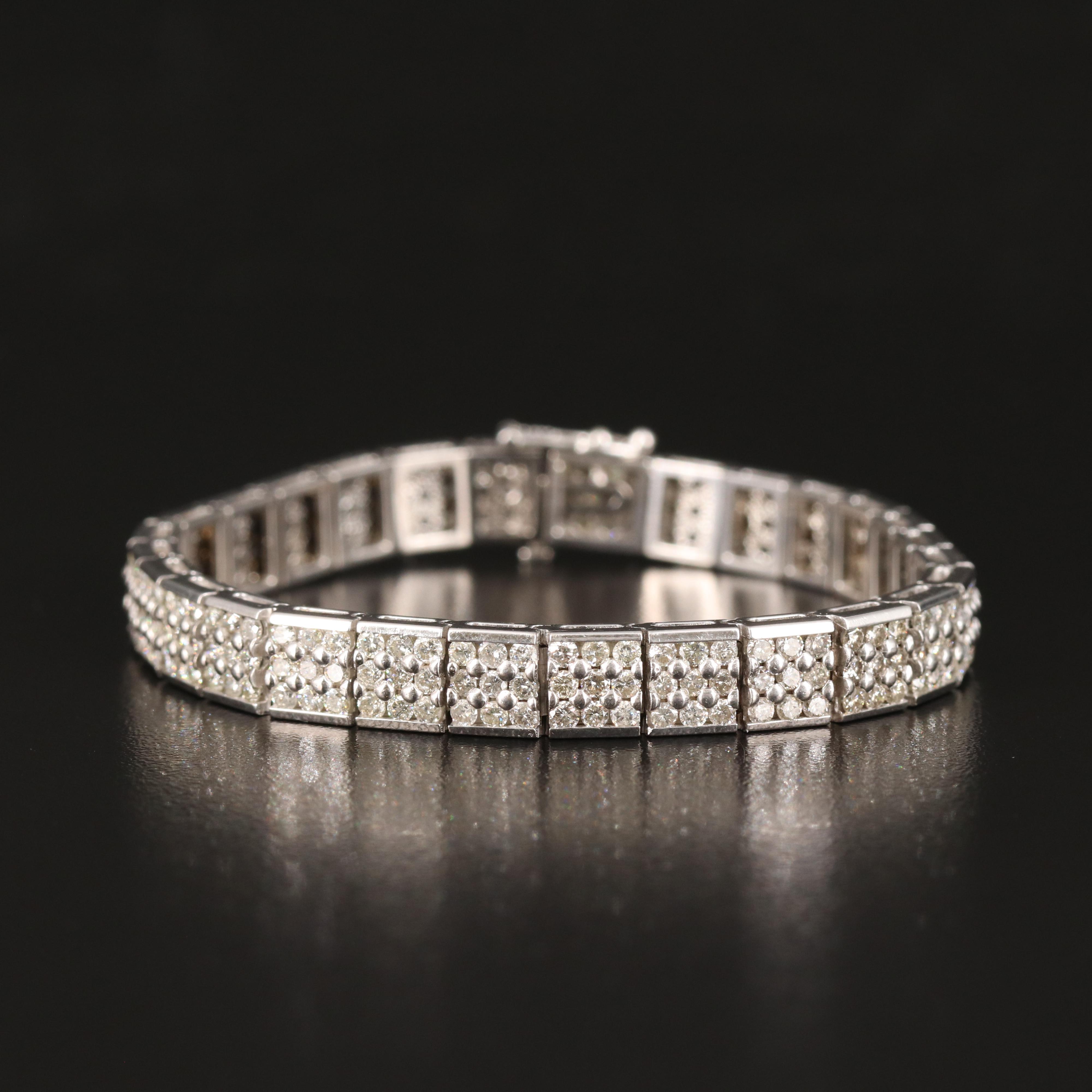 14K 7.65 CTW Diamond Link Bracelet