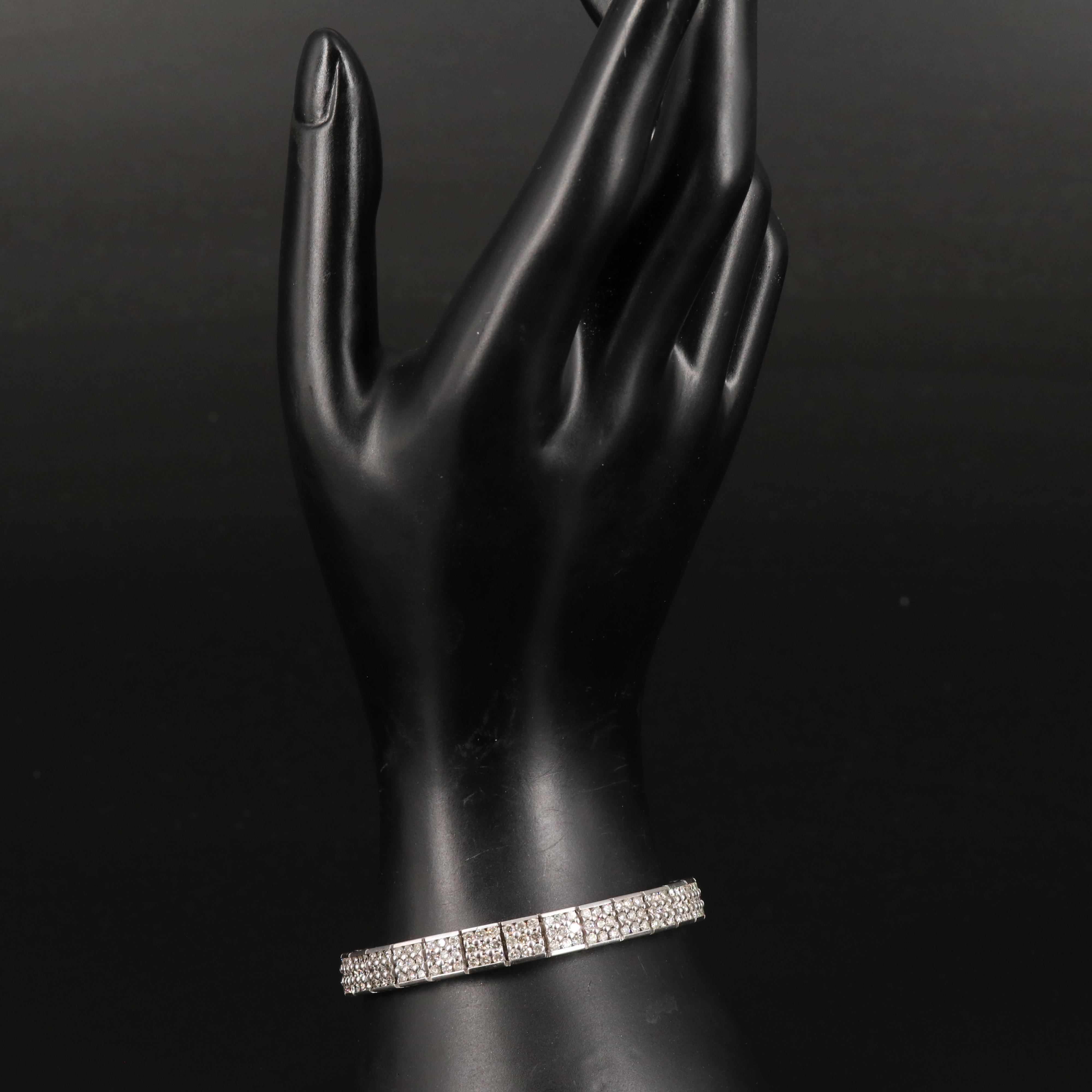 14K 7.65 CTW Diamond Link Bracelet