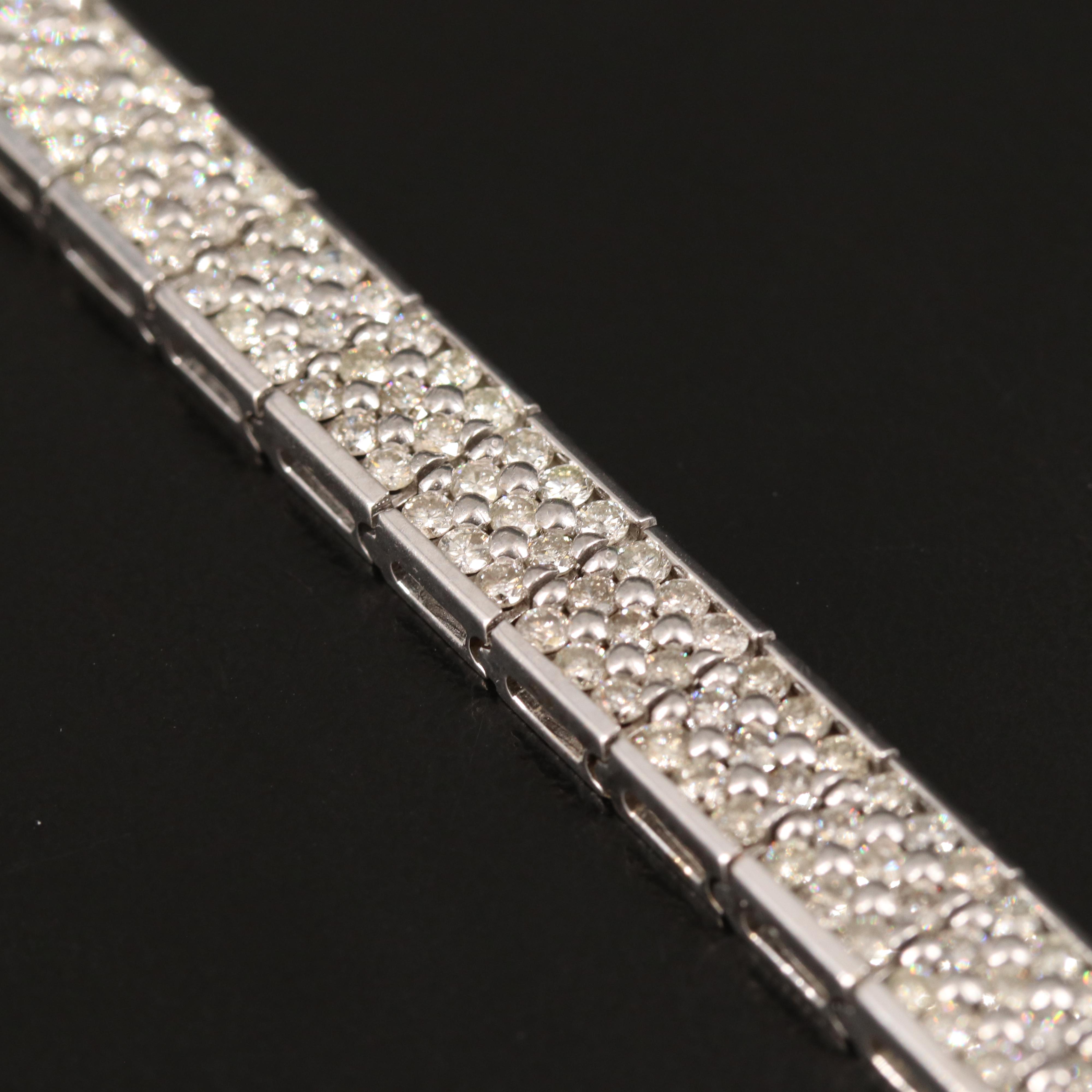 14K 7.65 CTW Diamond Link Bracelet