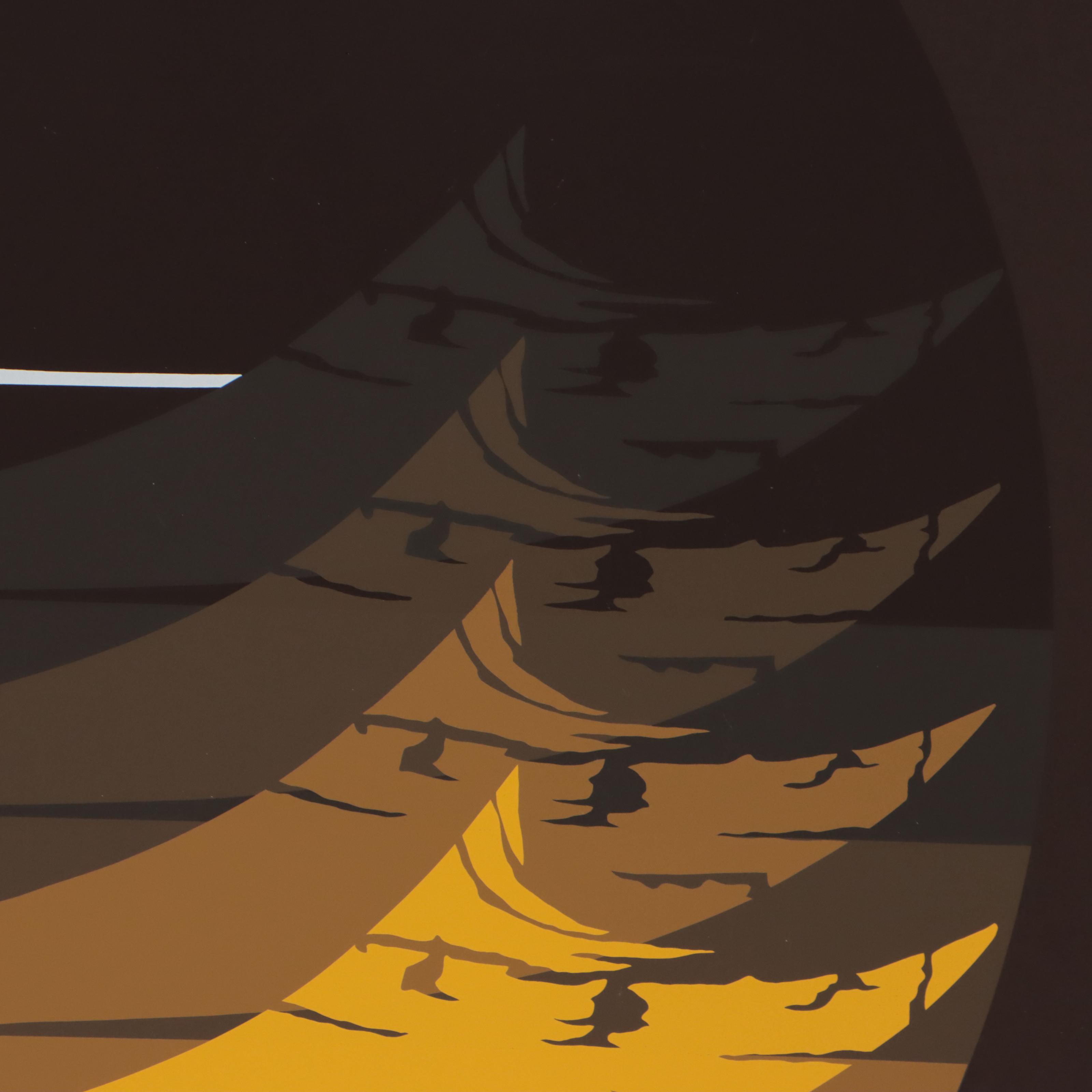 Thomas Whelan Benton Serigraph "Gate Series - Yellow," 1981