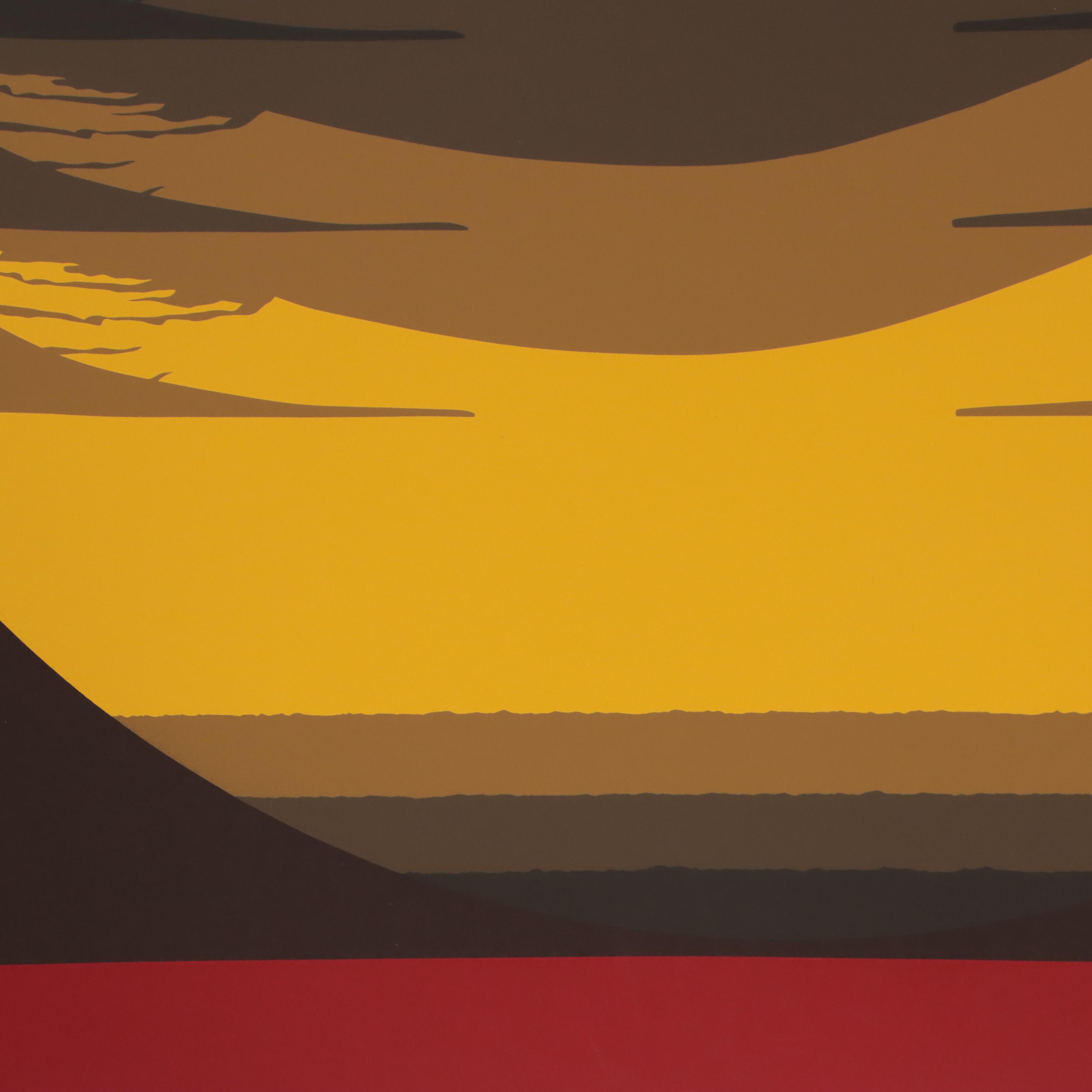 Thomas Whelan Benton Serigraph "Gate Series - Yellow," 1981