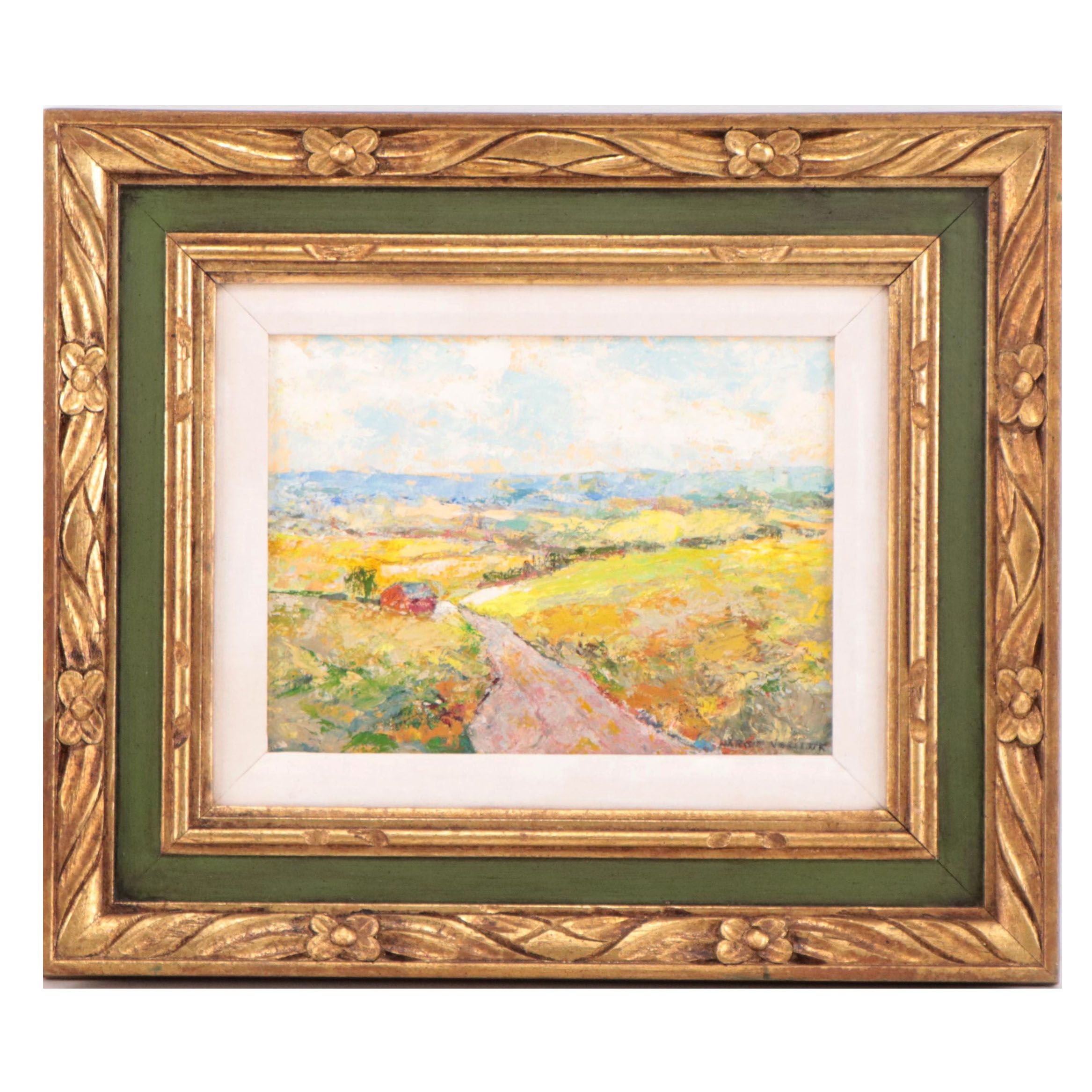 Oil Painting of Pastoral Landscape