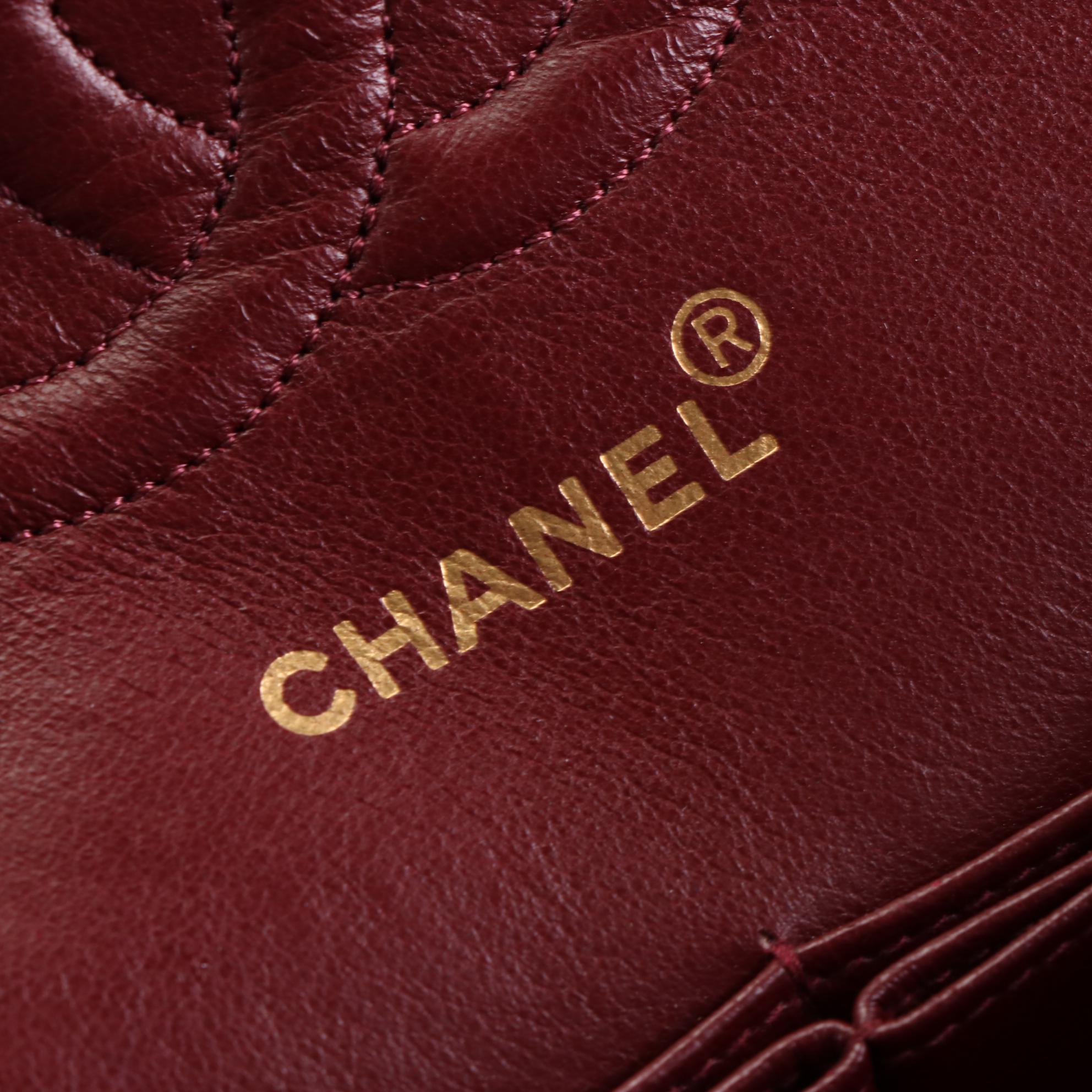 Chanel Timeless Classic Double Flap Bag M in Black Quilted Lambskin Leather