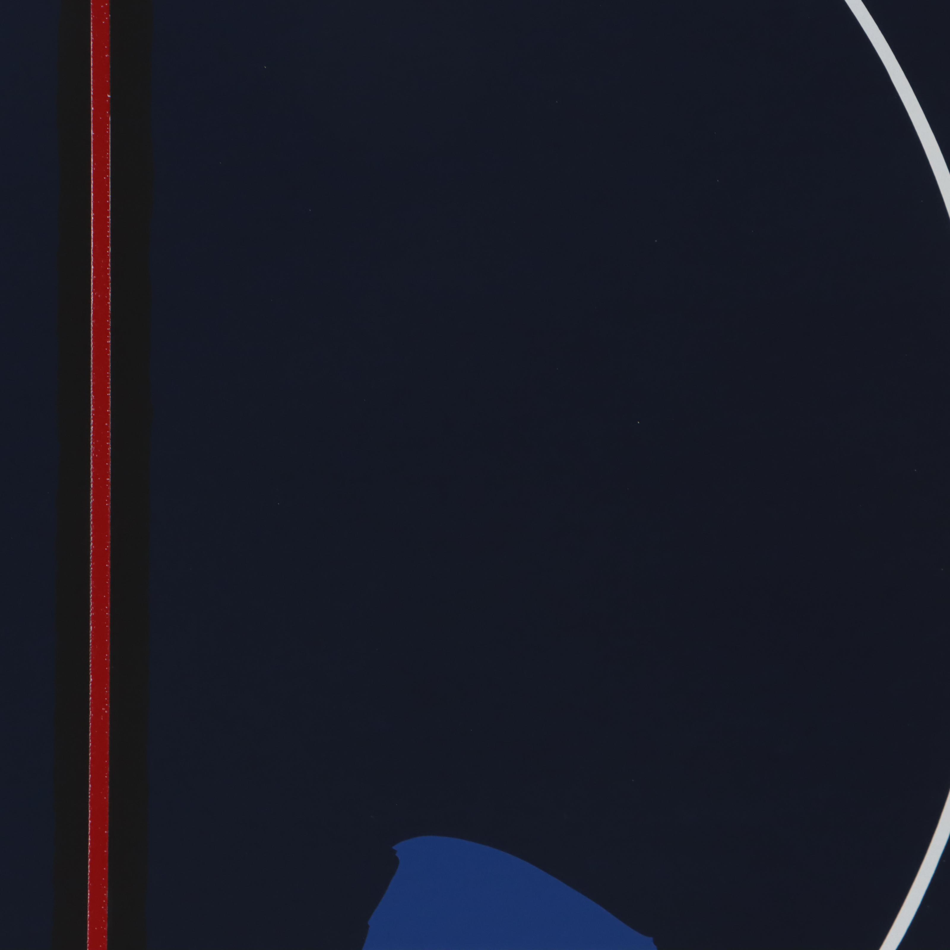 Thomas Whelan Benton Serigraph "Earth Series - Blue," 1979