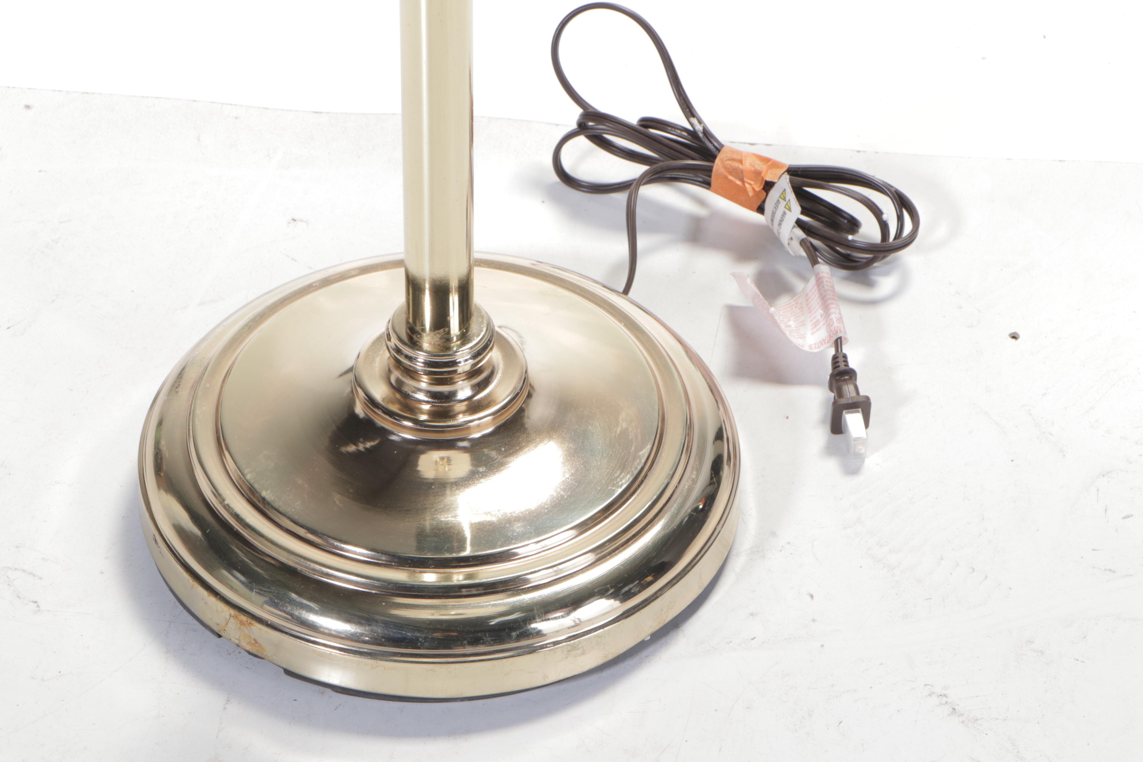 Décor Therapy Polished Metal Floor Lamp, Contemporary