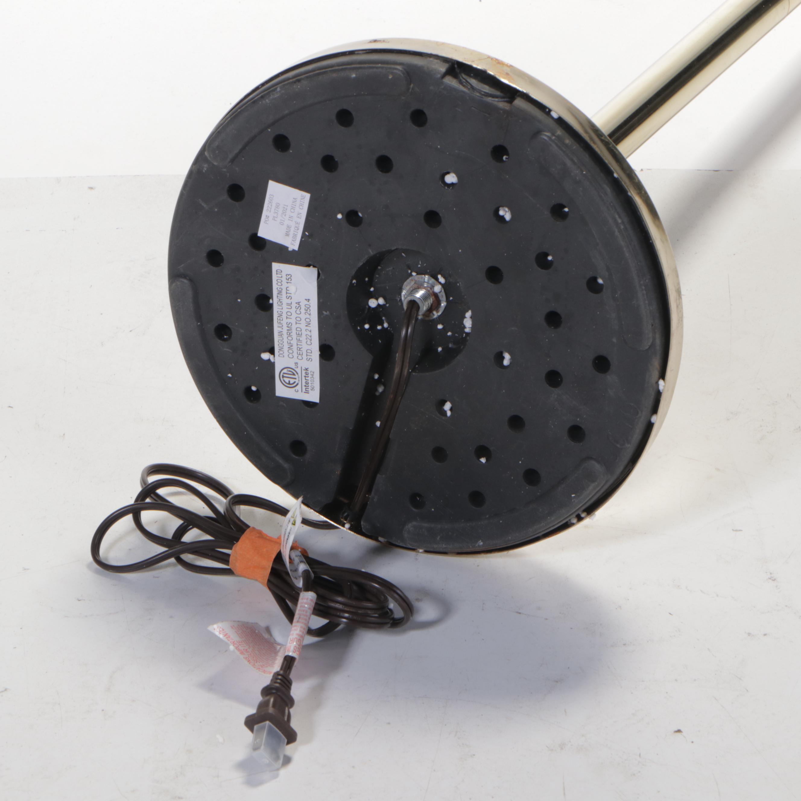 Décor Therapy Polished Metal Floor Lamp, Contemporary