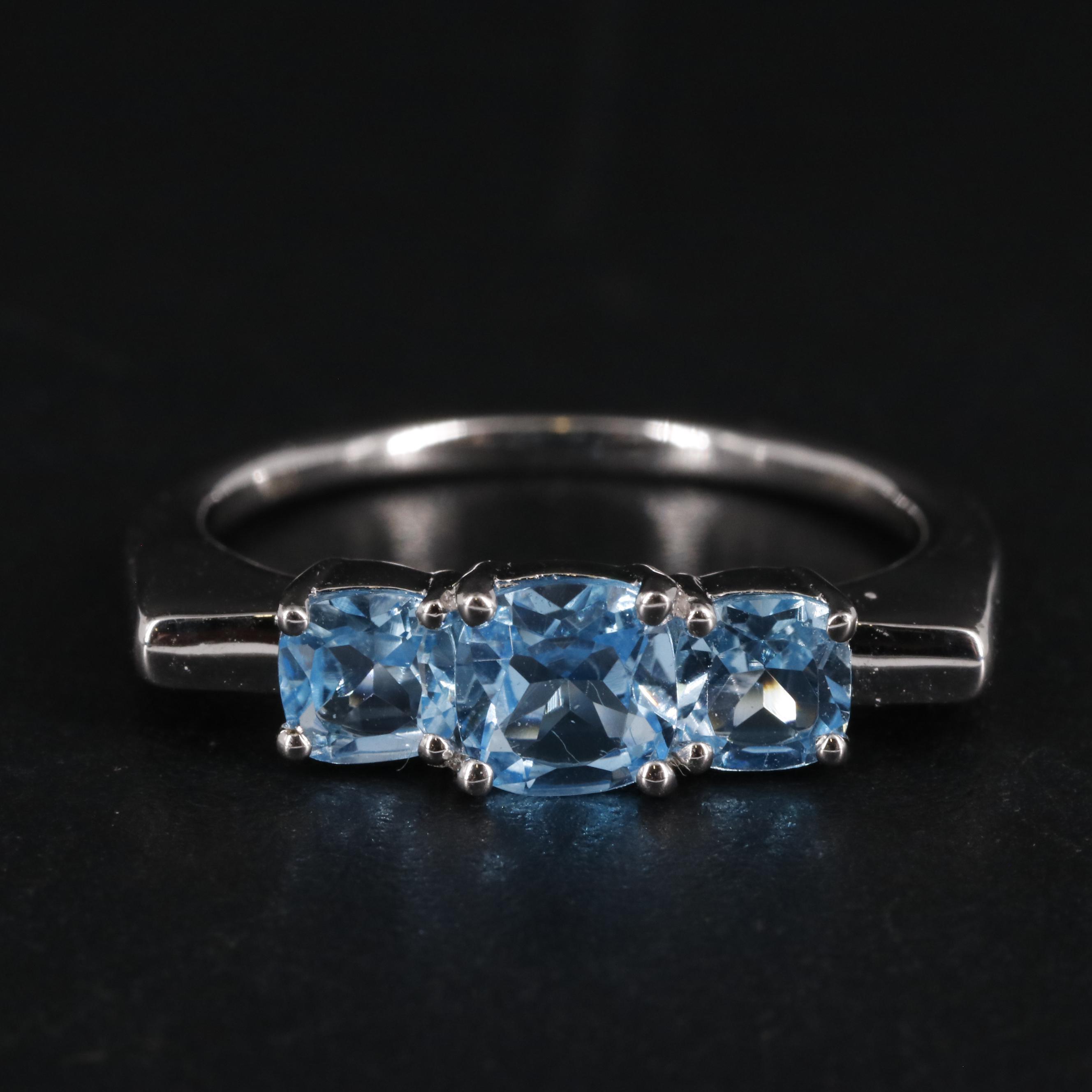 Sterling Silver Topaz Ring