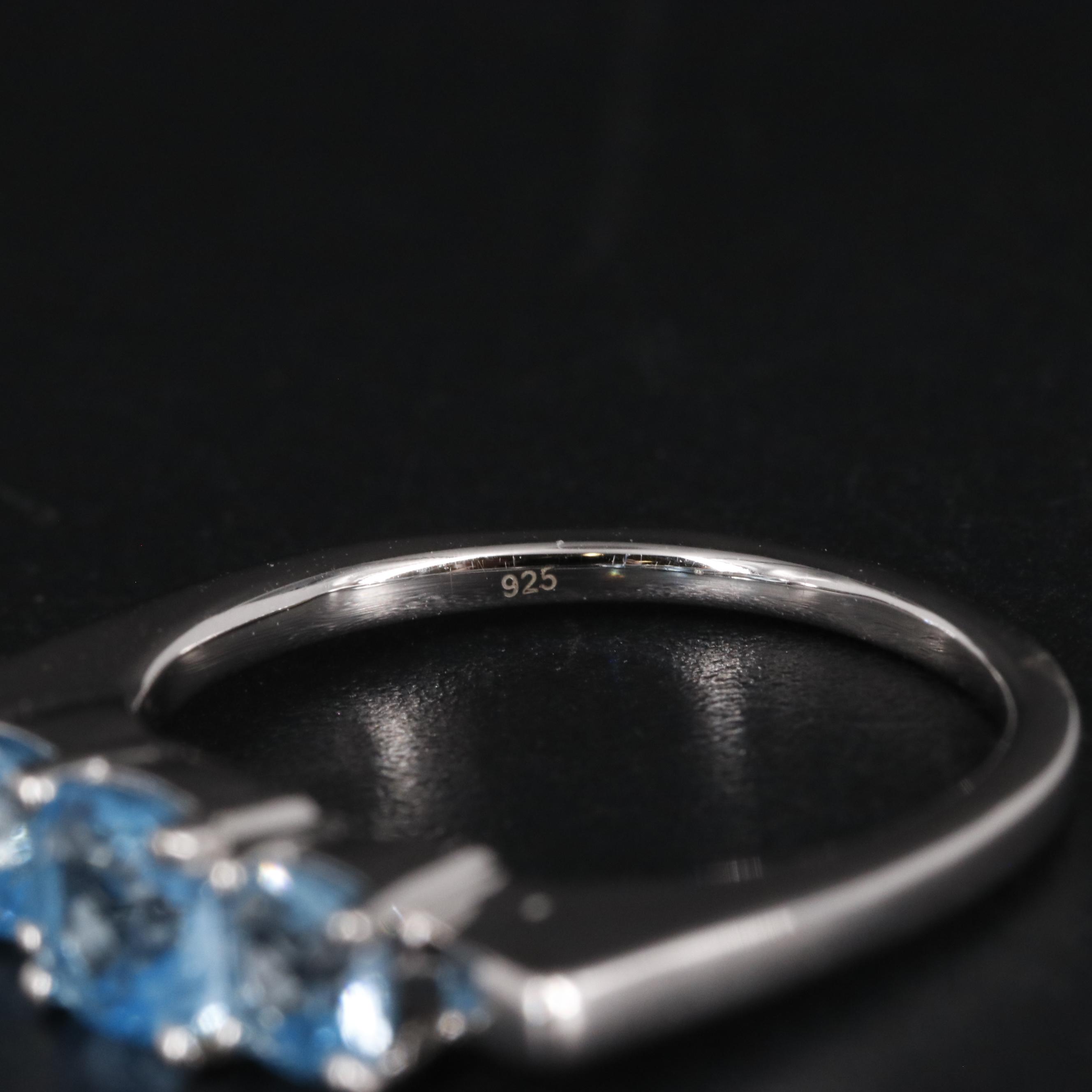 Sterling Silver Topaz Ring