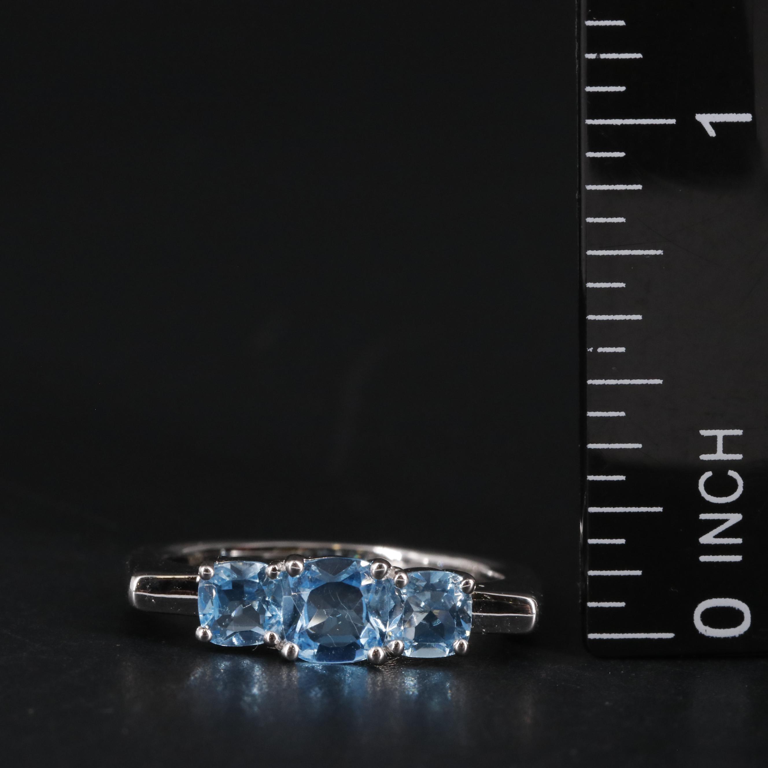 Sterling Silver Topaz Ring