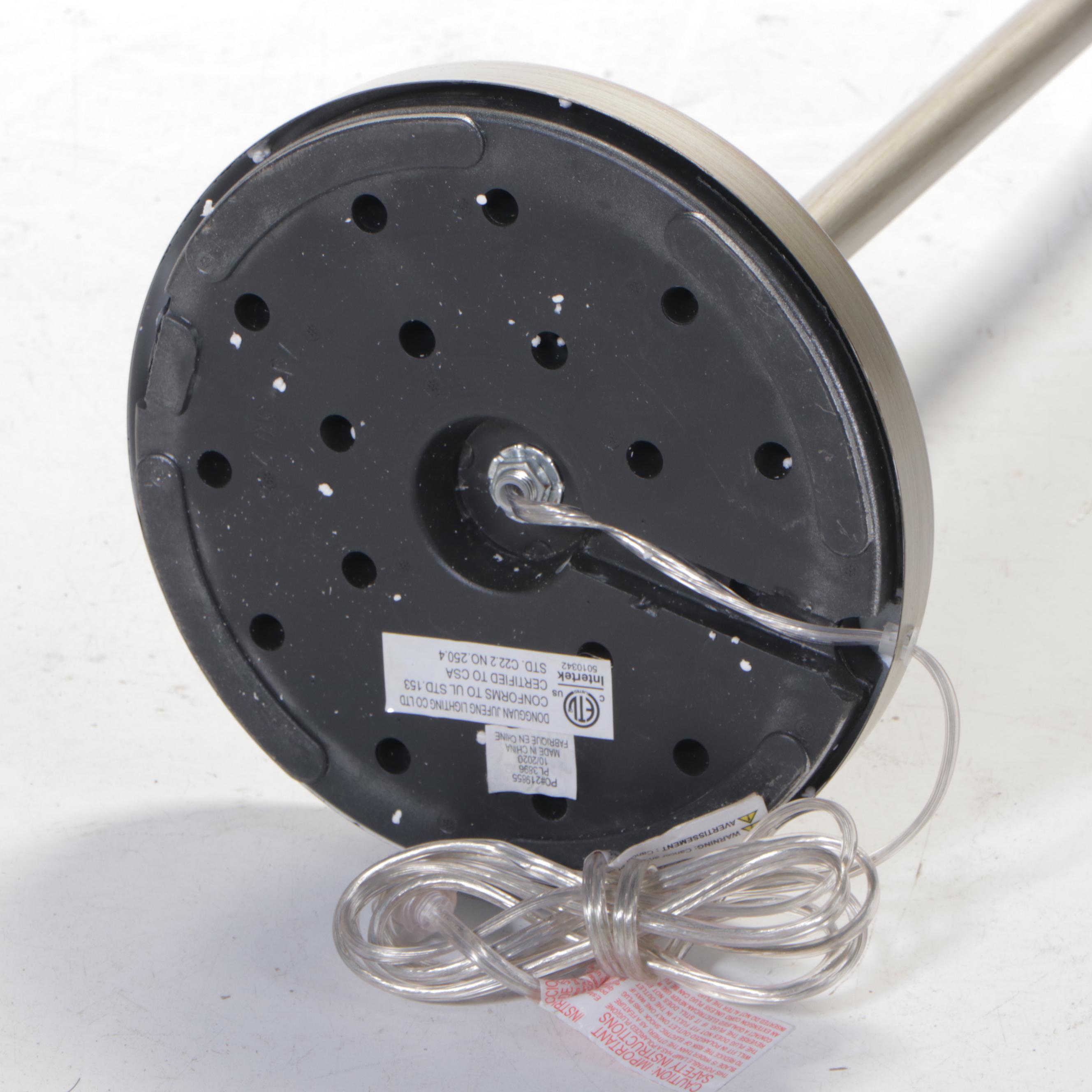 Décor Therapy "Dane" Brushed Metal Pharmacy Style Floor Lamp