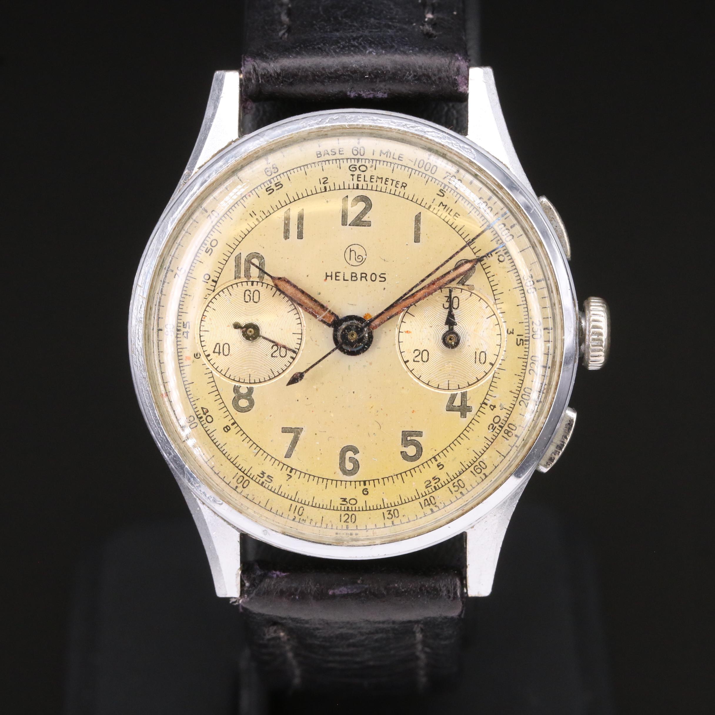 Vintage Helbros Chronograph Watch