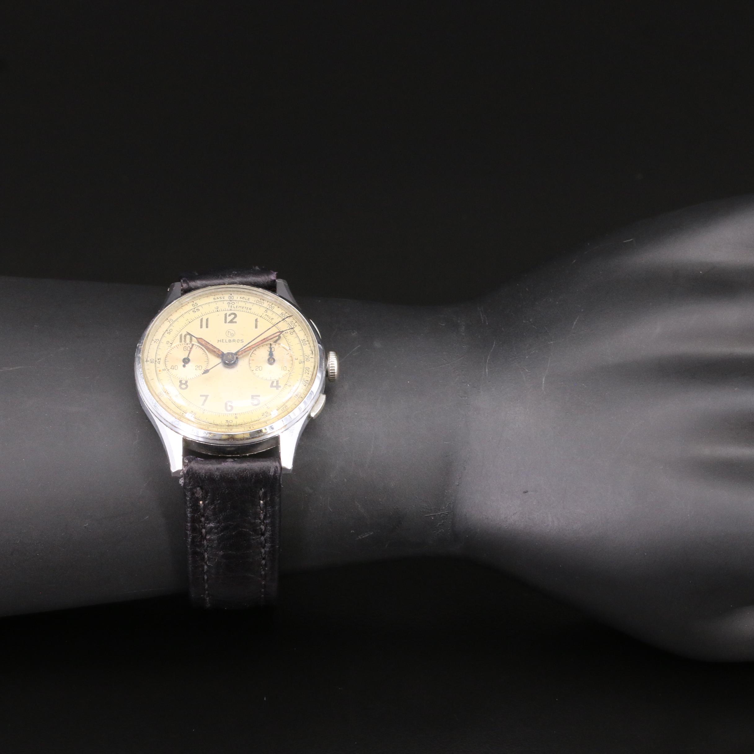 Vintage Helbros Chronograph Watch