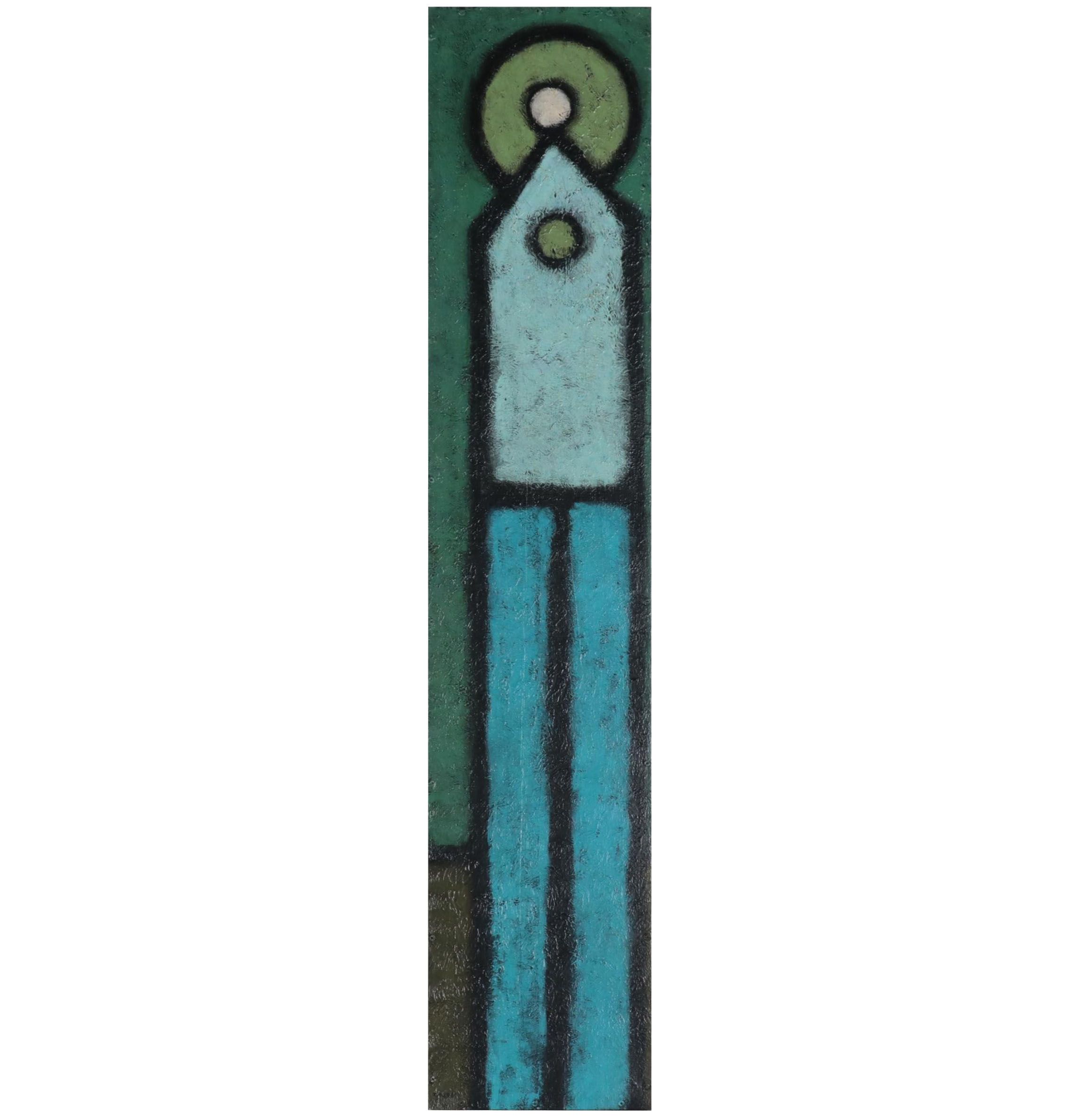 Teri Burnett Large-Scale Abstract Acrylic Painting "Gabe," 2010