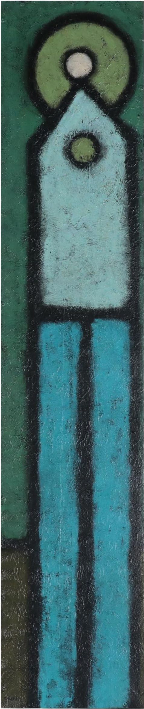 Teri Burnett Large-Scale Abstract Acrylic Painting "Gabe," 2010