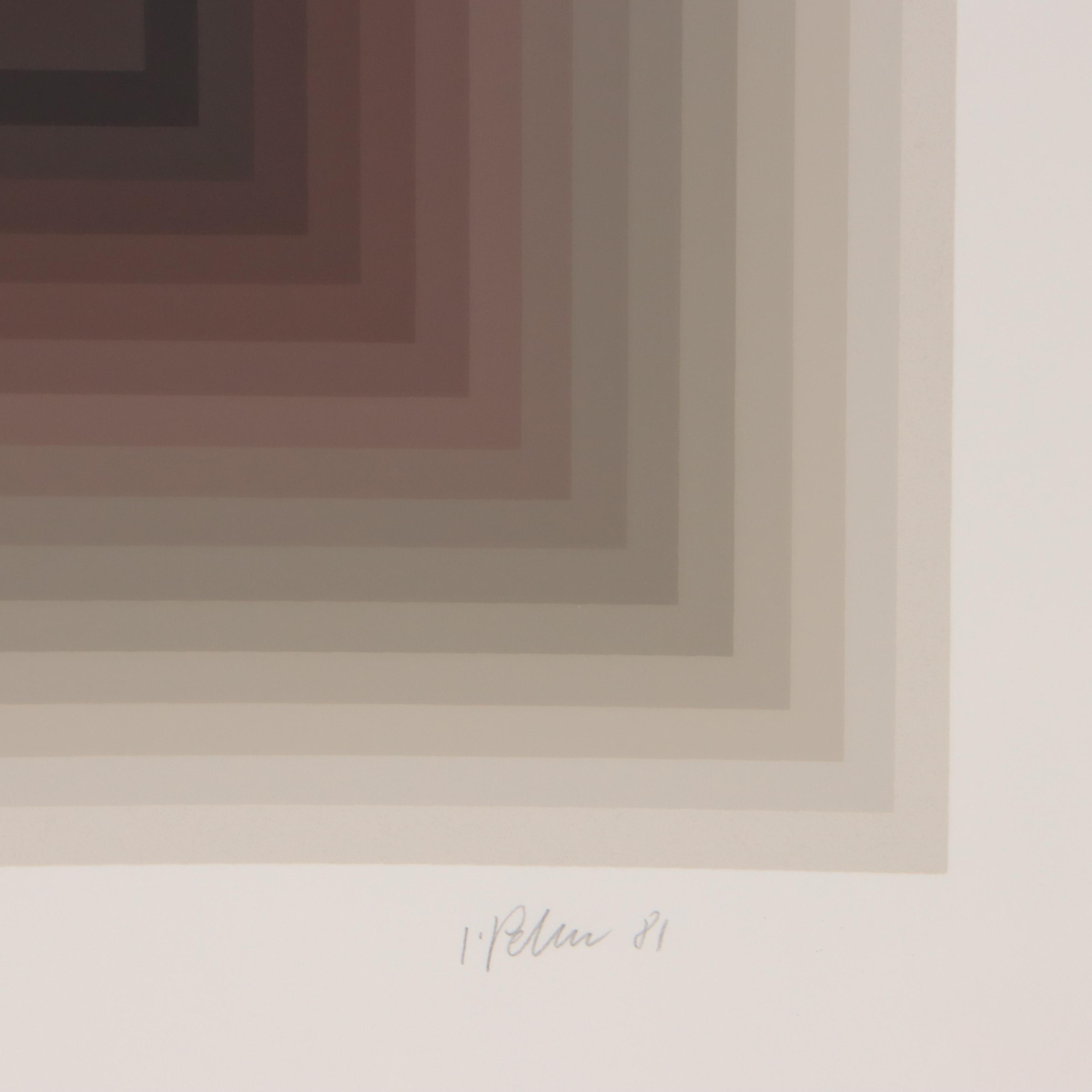 Jurgen Peters Serigraph "Contraction," 1981