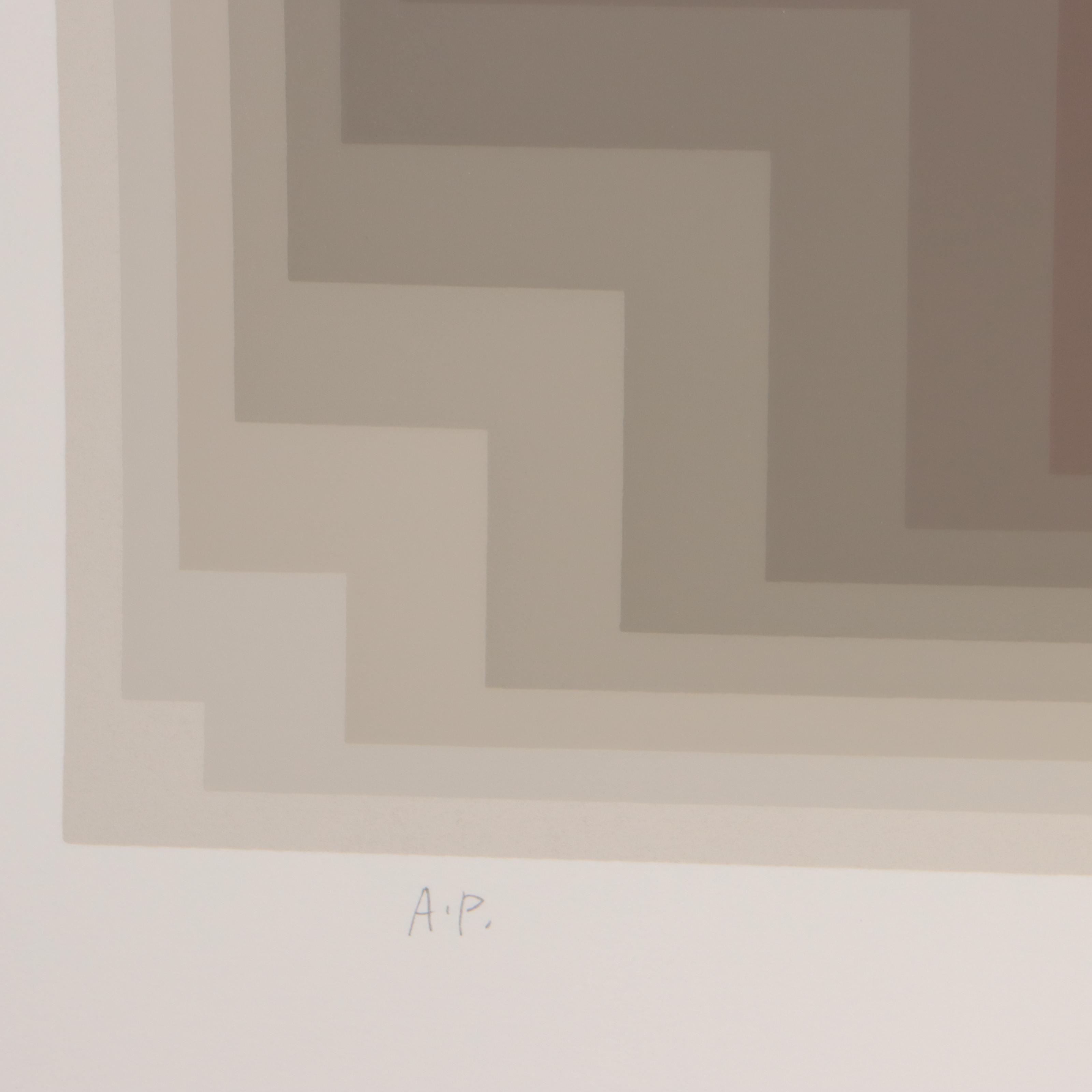 Jurgen Peters Serigraph "Contraction," 1981