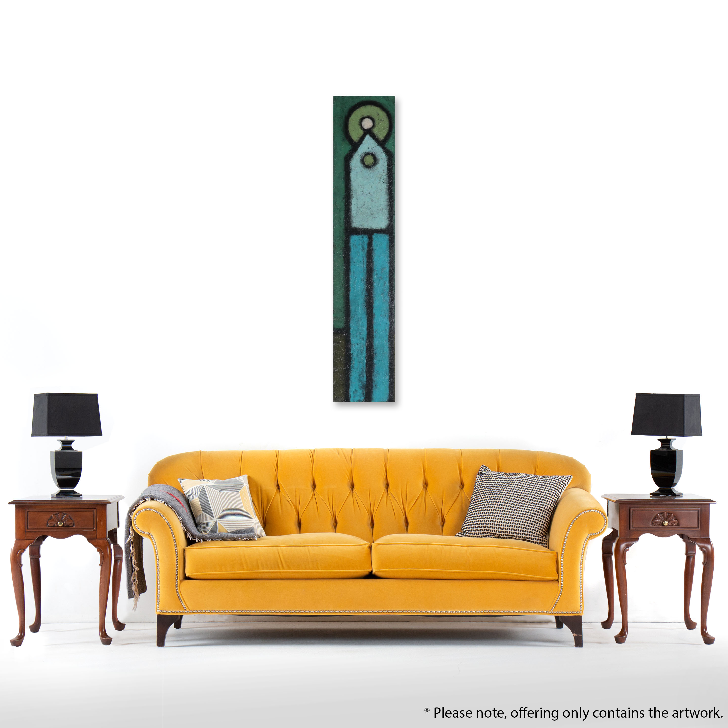 Teri Burnett Large-Scale Abstract Acrylic Painting "Gabe," 2010