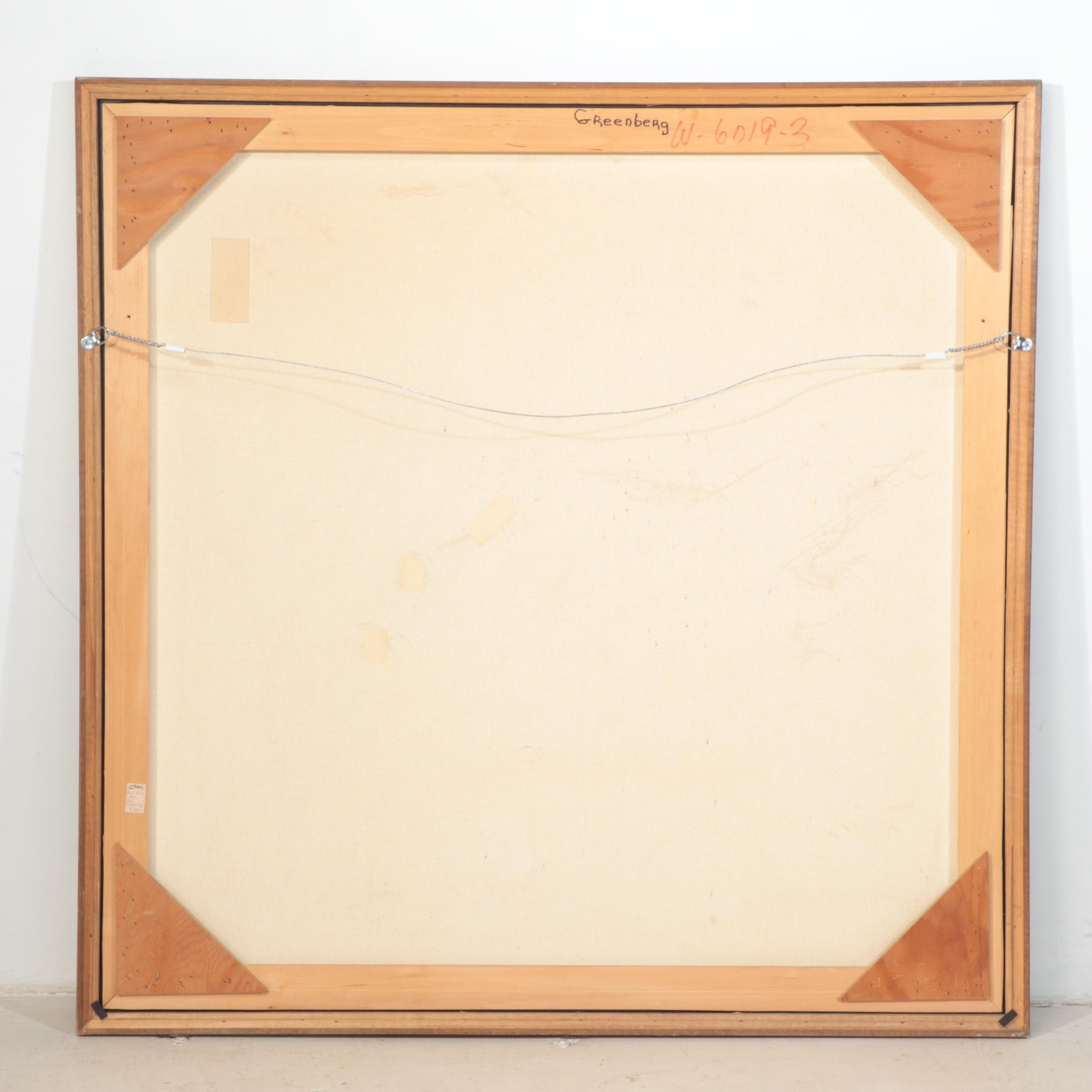 Tasos Stylized Wooded Landscape Acrylic Painting