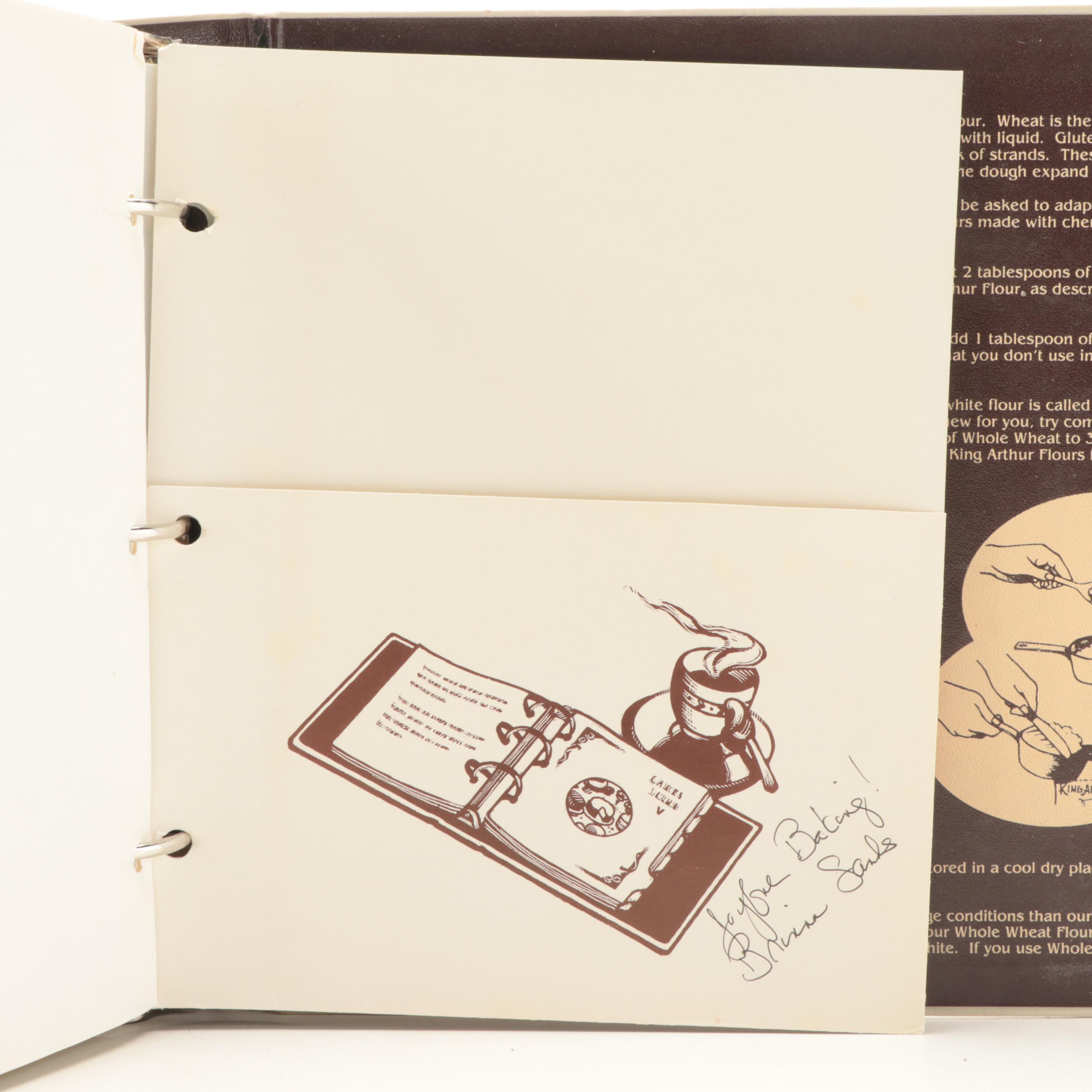 Signed Revised Edition "King Arthur Flour 200th Anniversary Cookbook," 1991