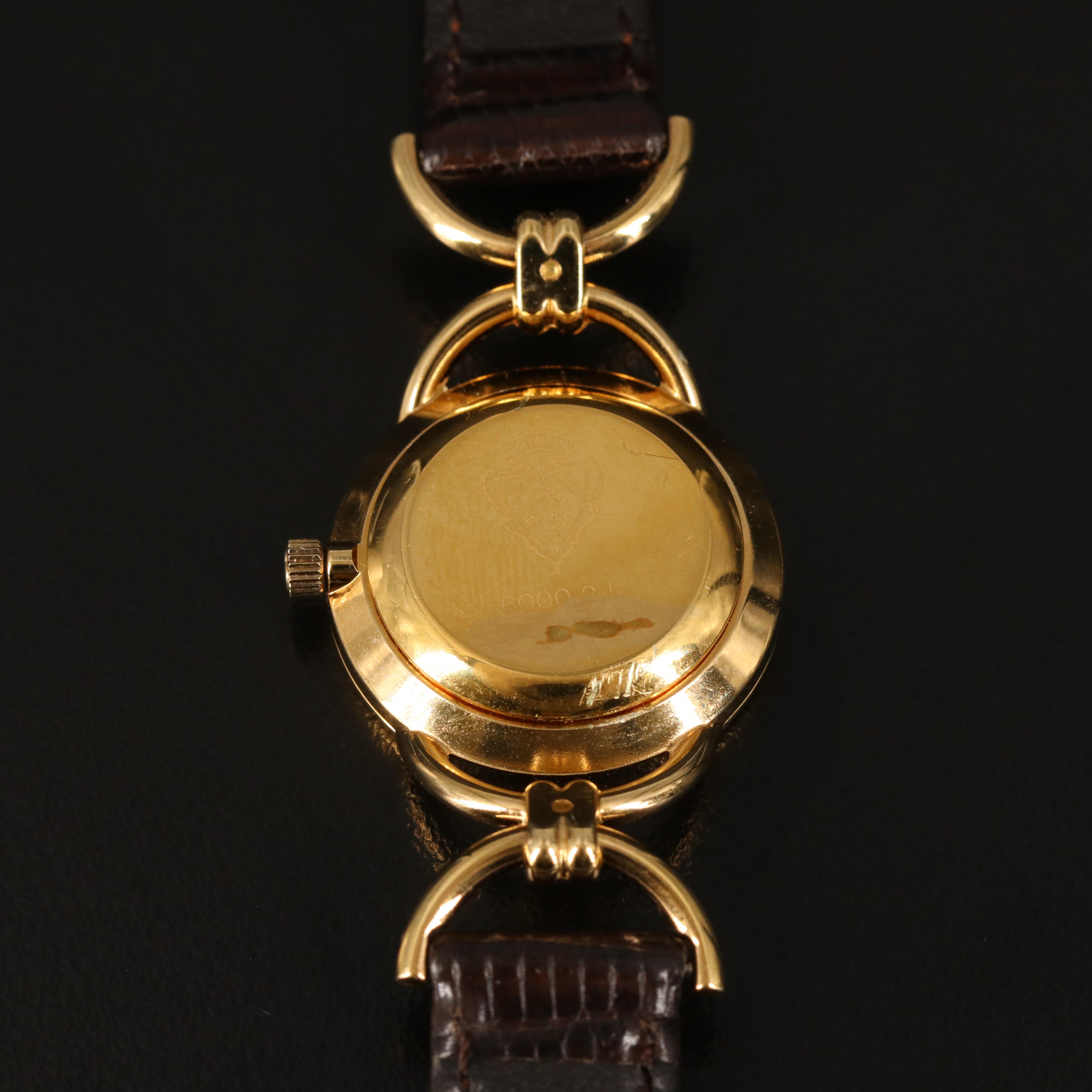 Gucci Roman Dial Gold Plated Watch