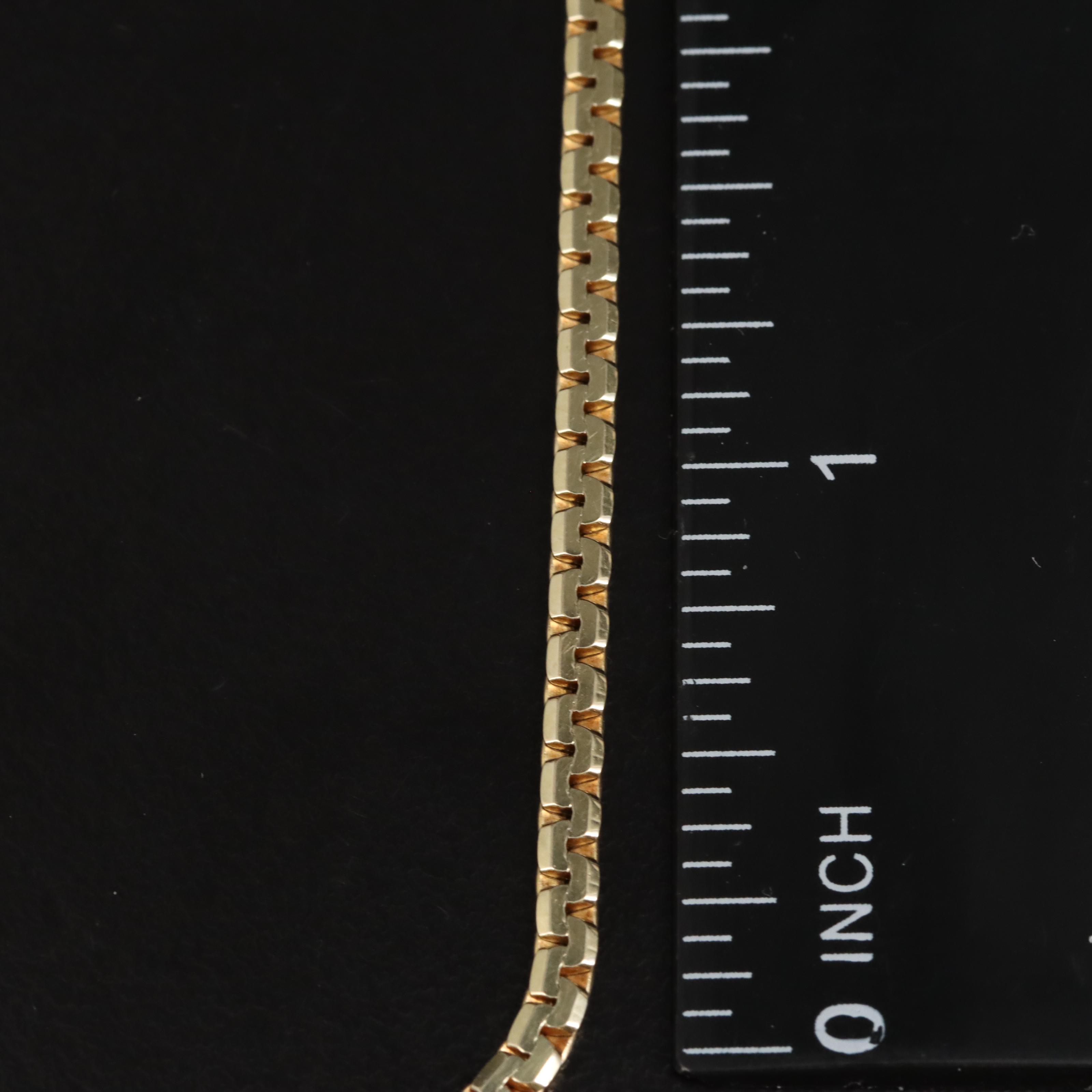 14K Fancy Link Chain