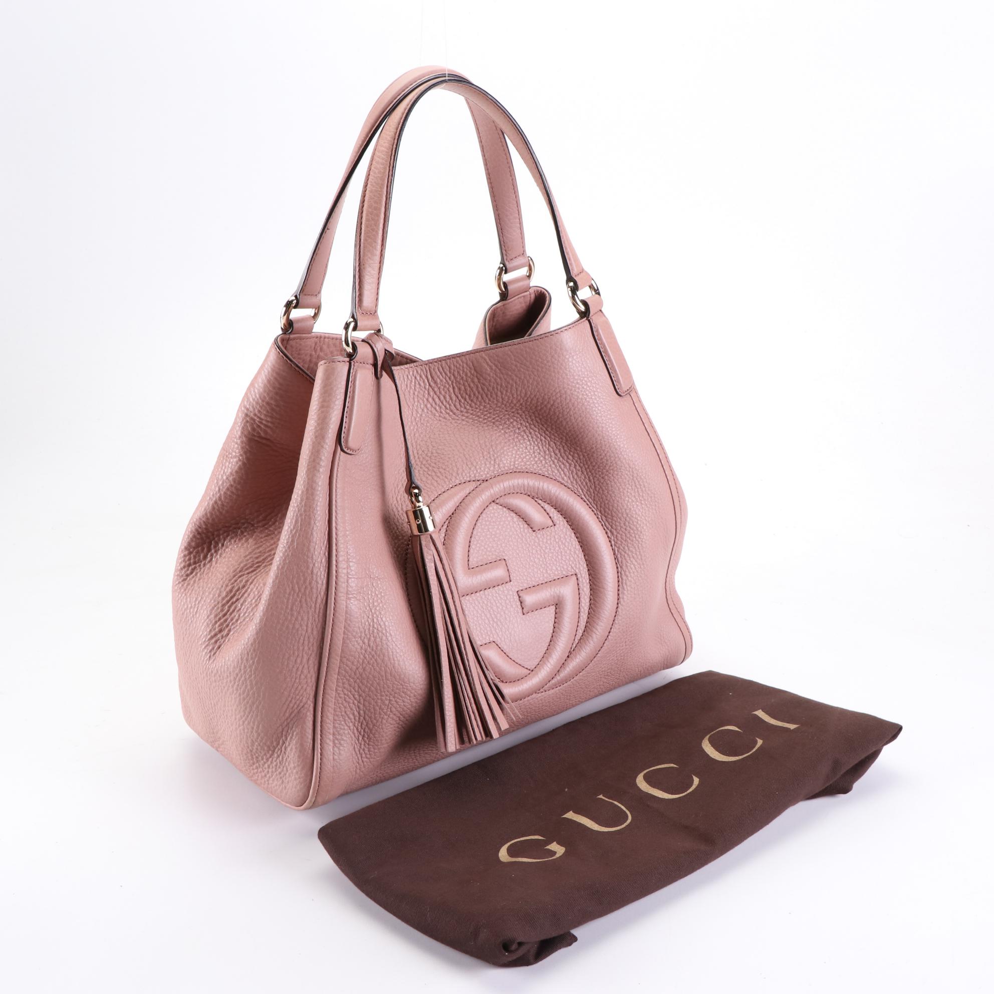 Gucci Japan Exclusive Soho Tote Bag in Pebble Grain Leather